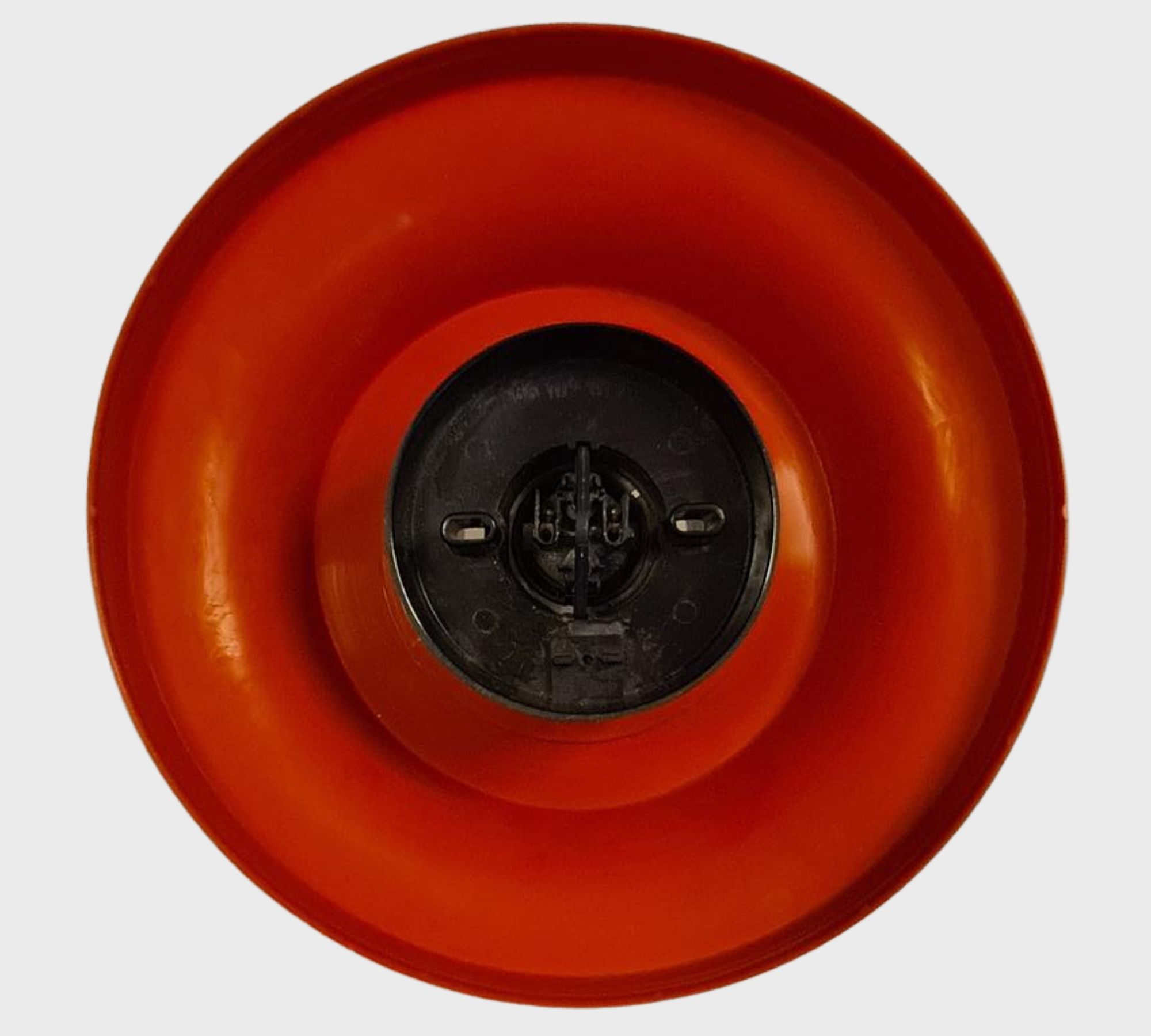 Vintage Deckenleuchte Glas Kunststoff Rot