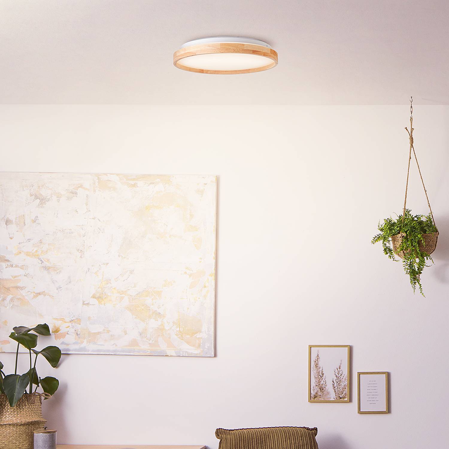Alson LED-Deckenleuchte Polyethylen Gummibaum 1-flammig