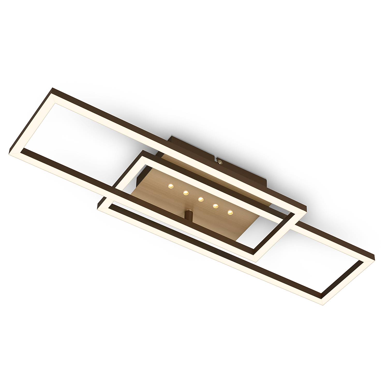 LED-Deckenleuchte Arruda Aluminium Polypropylen Gold