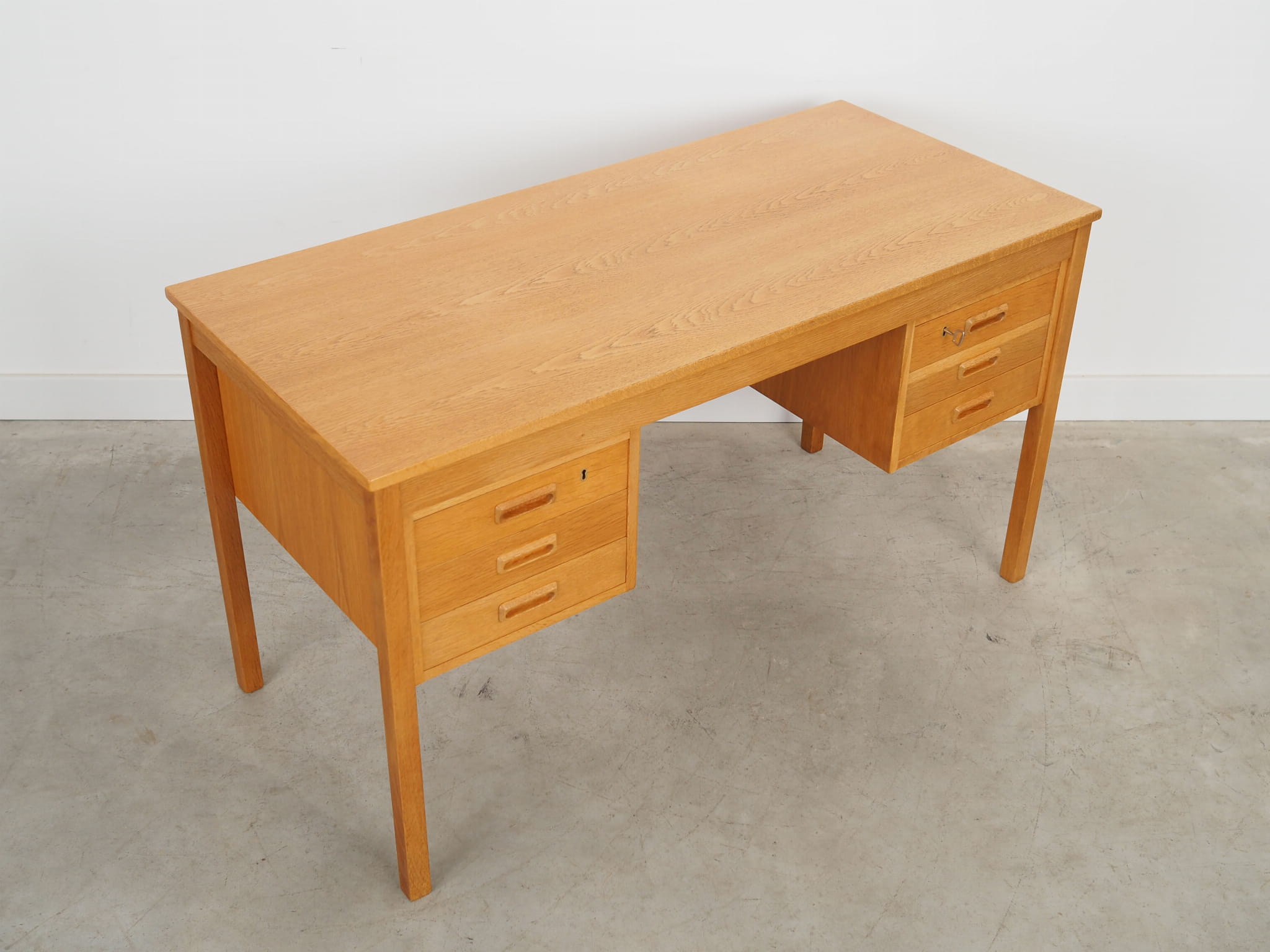 Schreibtisch Holz Braun 1970er Jahre