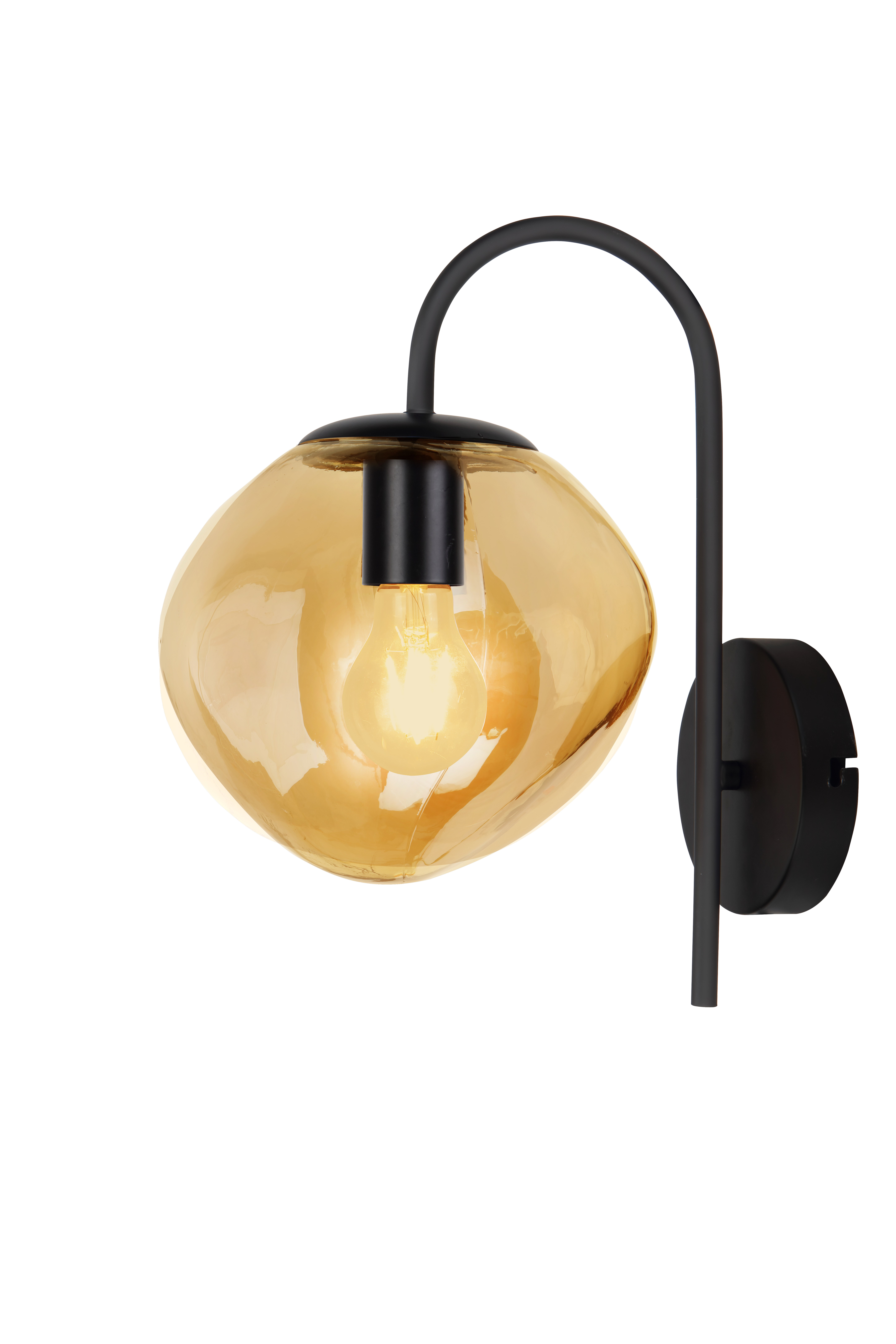 Wall light Glass Amber
