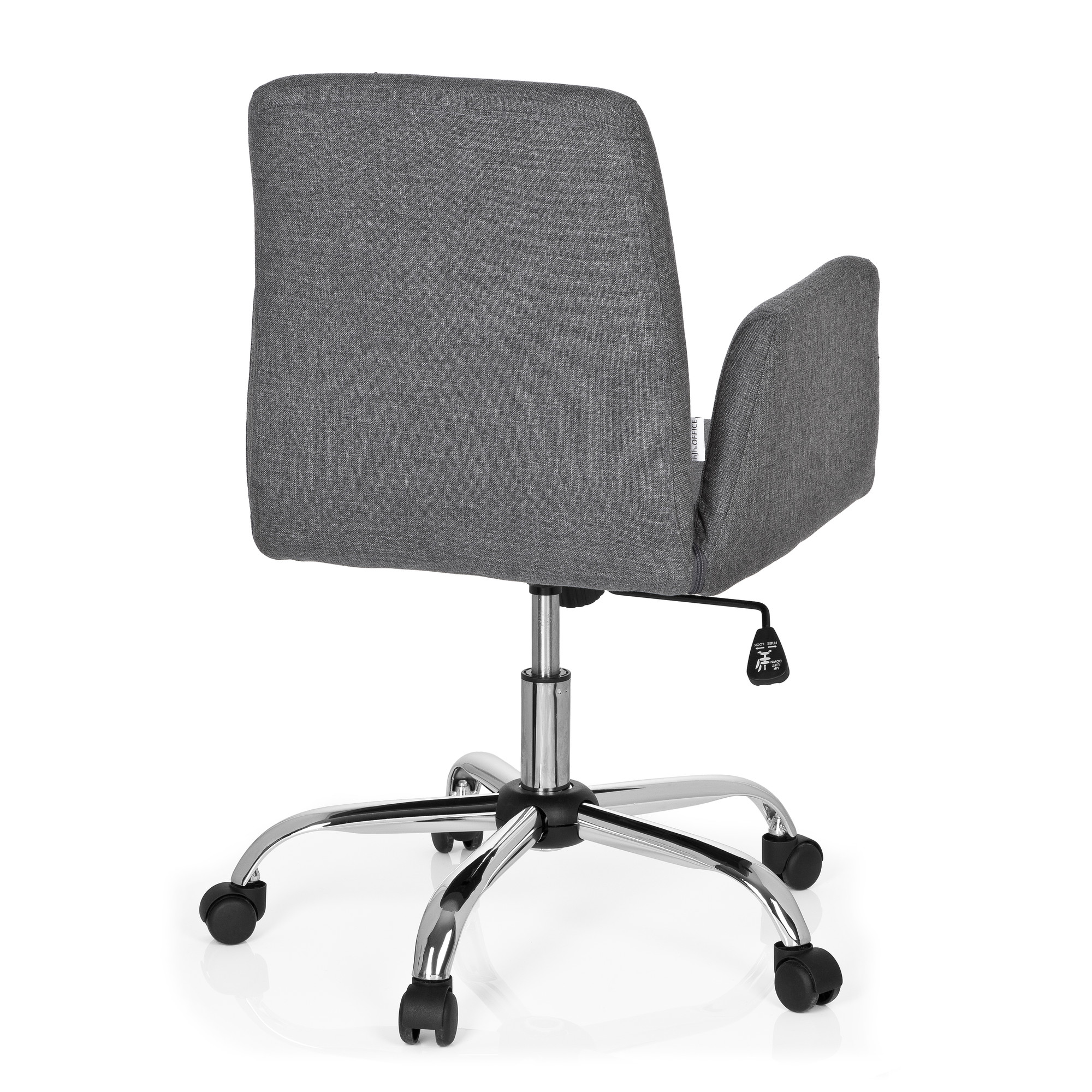 FLOW Office chair Swivel with casters Fabric Grey