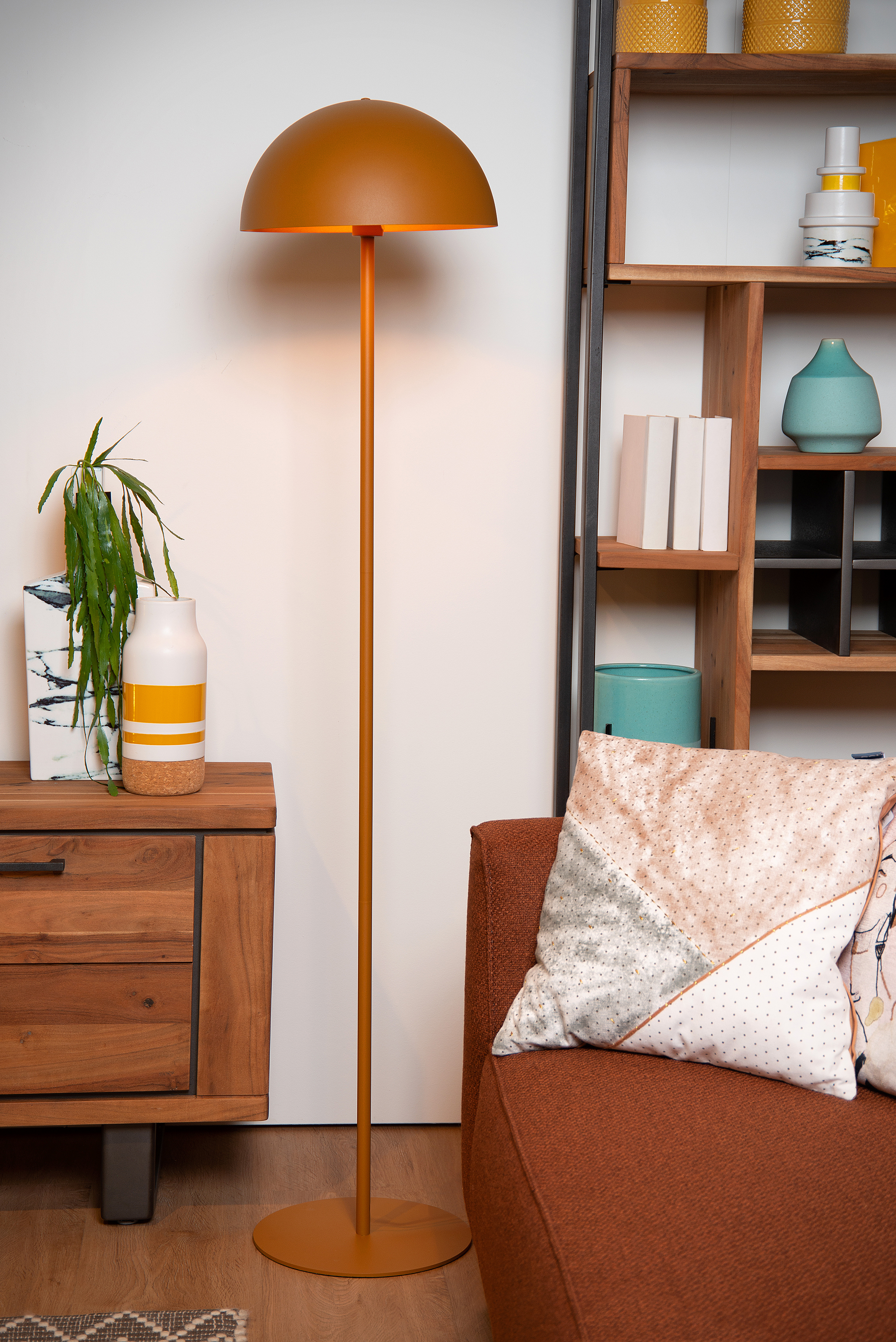 Siemon Stehleuchte Stahl Gelb