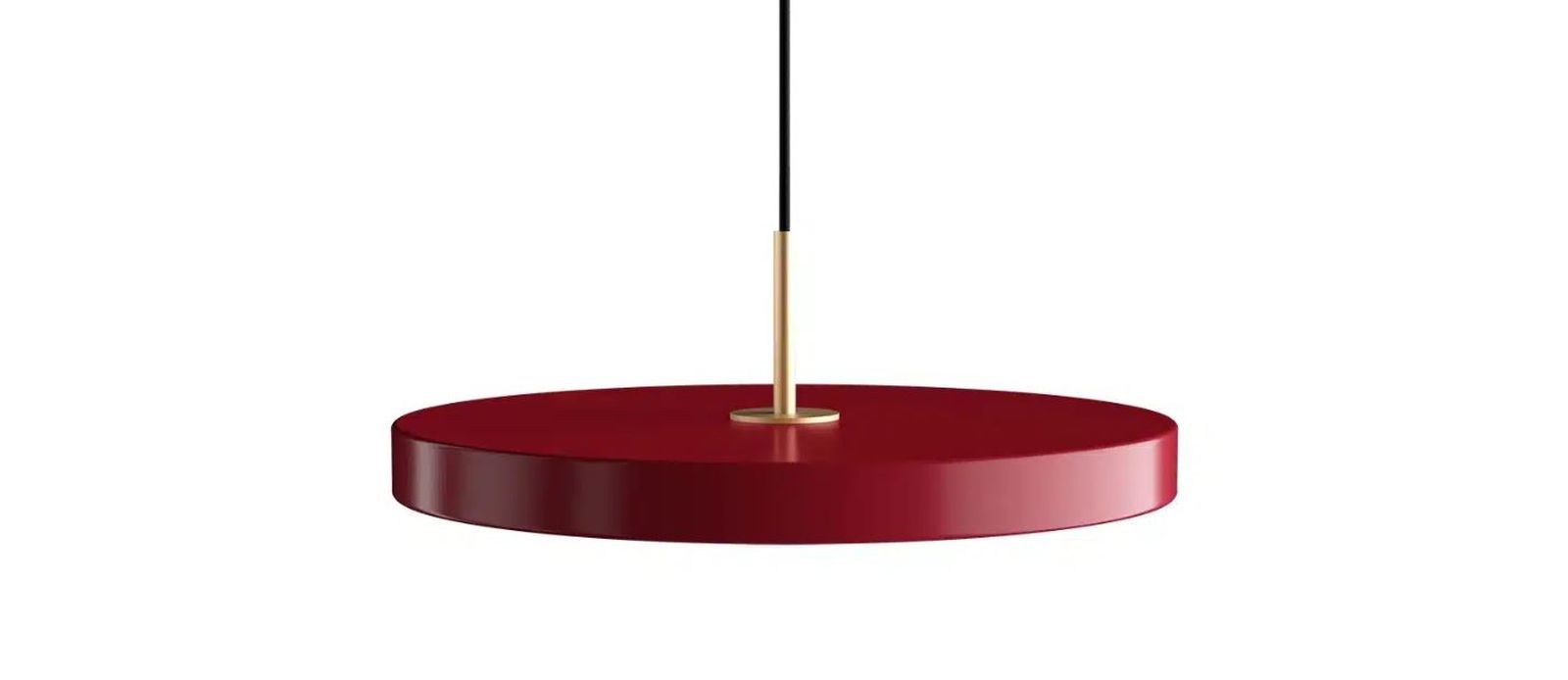 Asteria Medium Pendelleuchte Metall Rubinrot