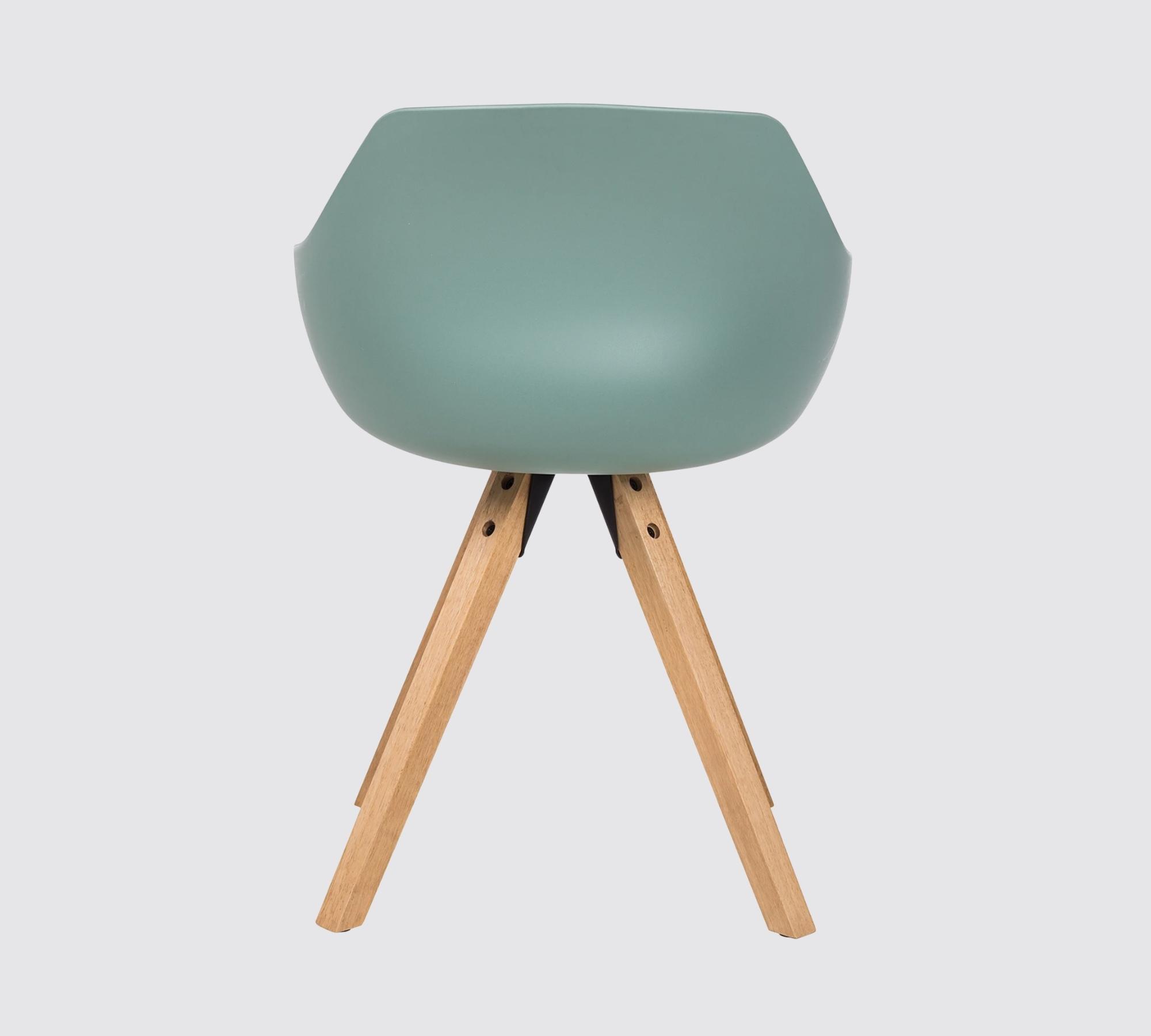 " -> "Mint grey".

    Final check on "Armrest shell chair":
    Armrest (Armlehnen)
    Shell chair (Schalenstuhl)
    With (mit)
    Seat cushion (Sitzkissen)
    Mint grey (Mintgrau)

    This is perfect.

    One last check: "Return only the translated text with no preamble