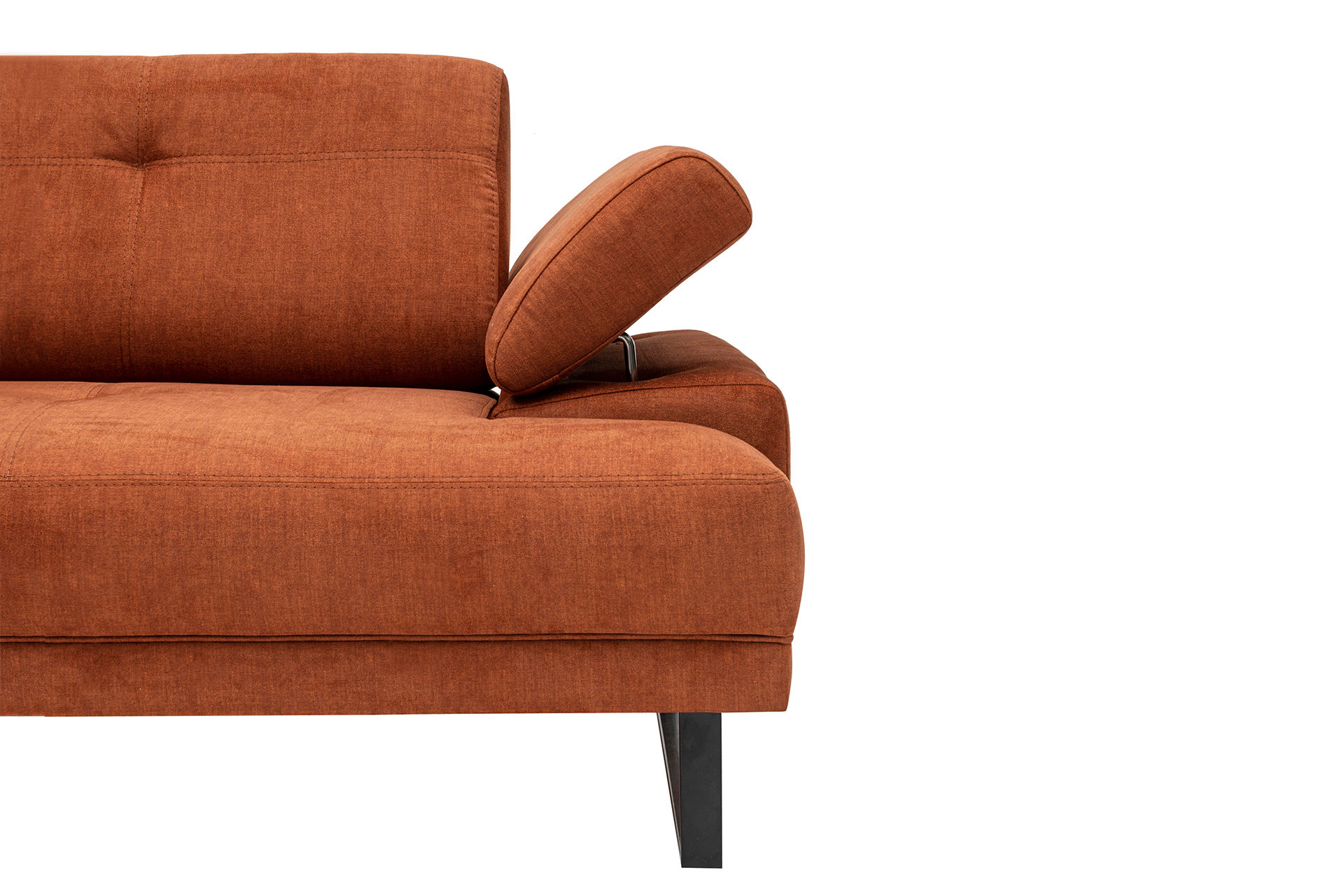 Modernes Sofa Récamiere Links Groß Orange