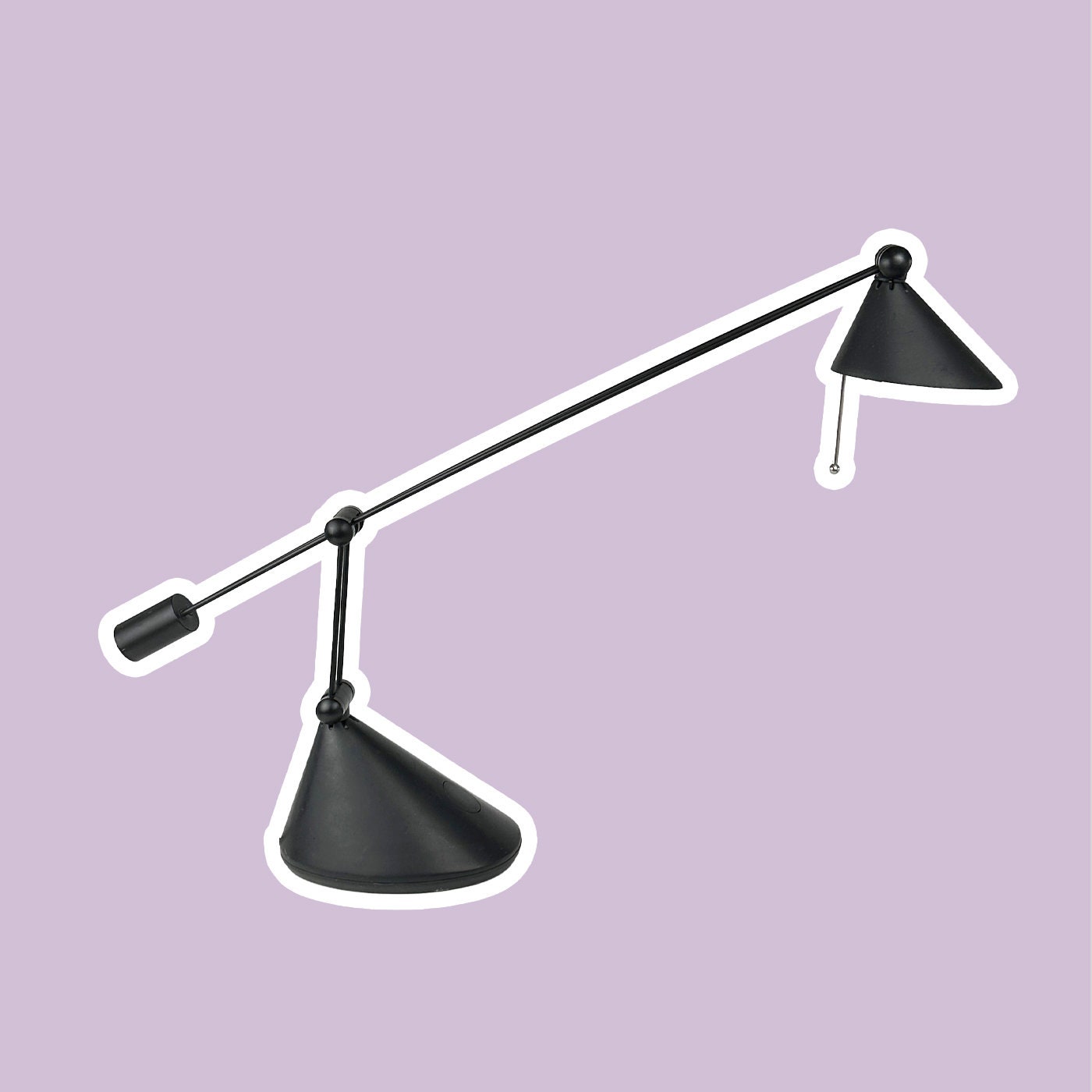 Lampada da tavolo vintage da architetto anni '80