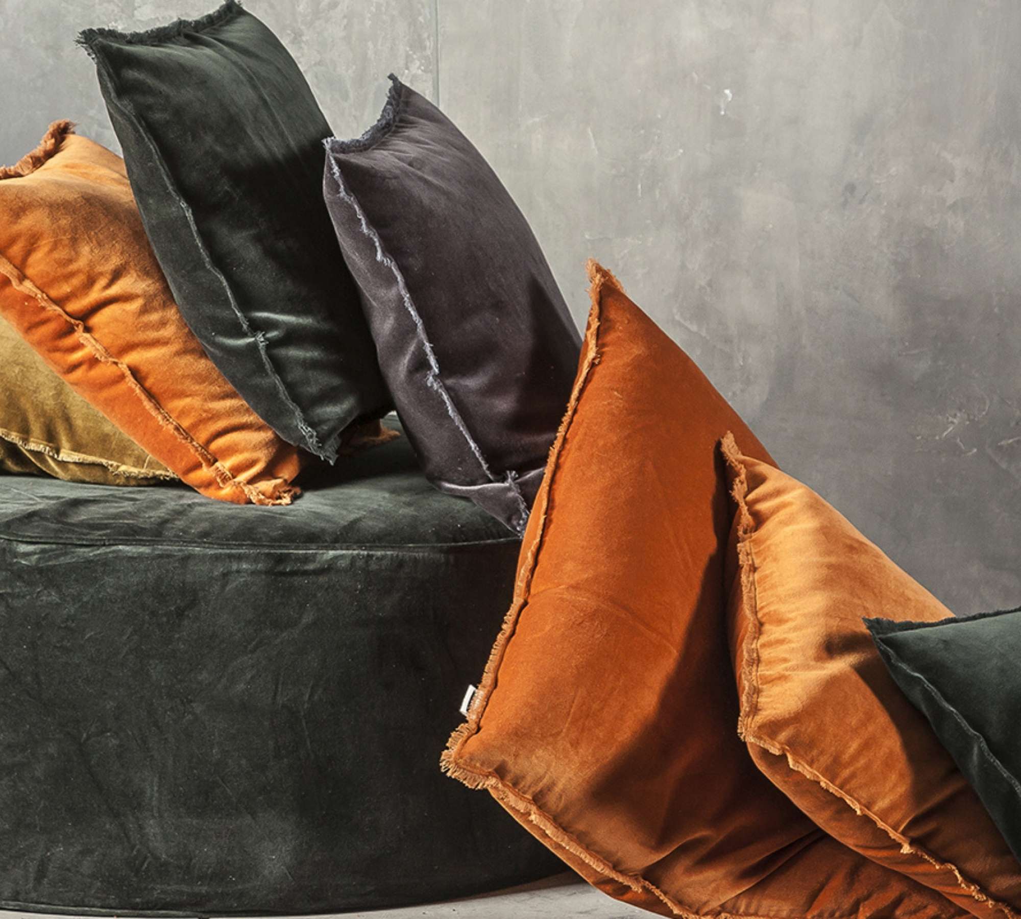 Kissenhülle Baumwolle Orange 45 x 45cm