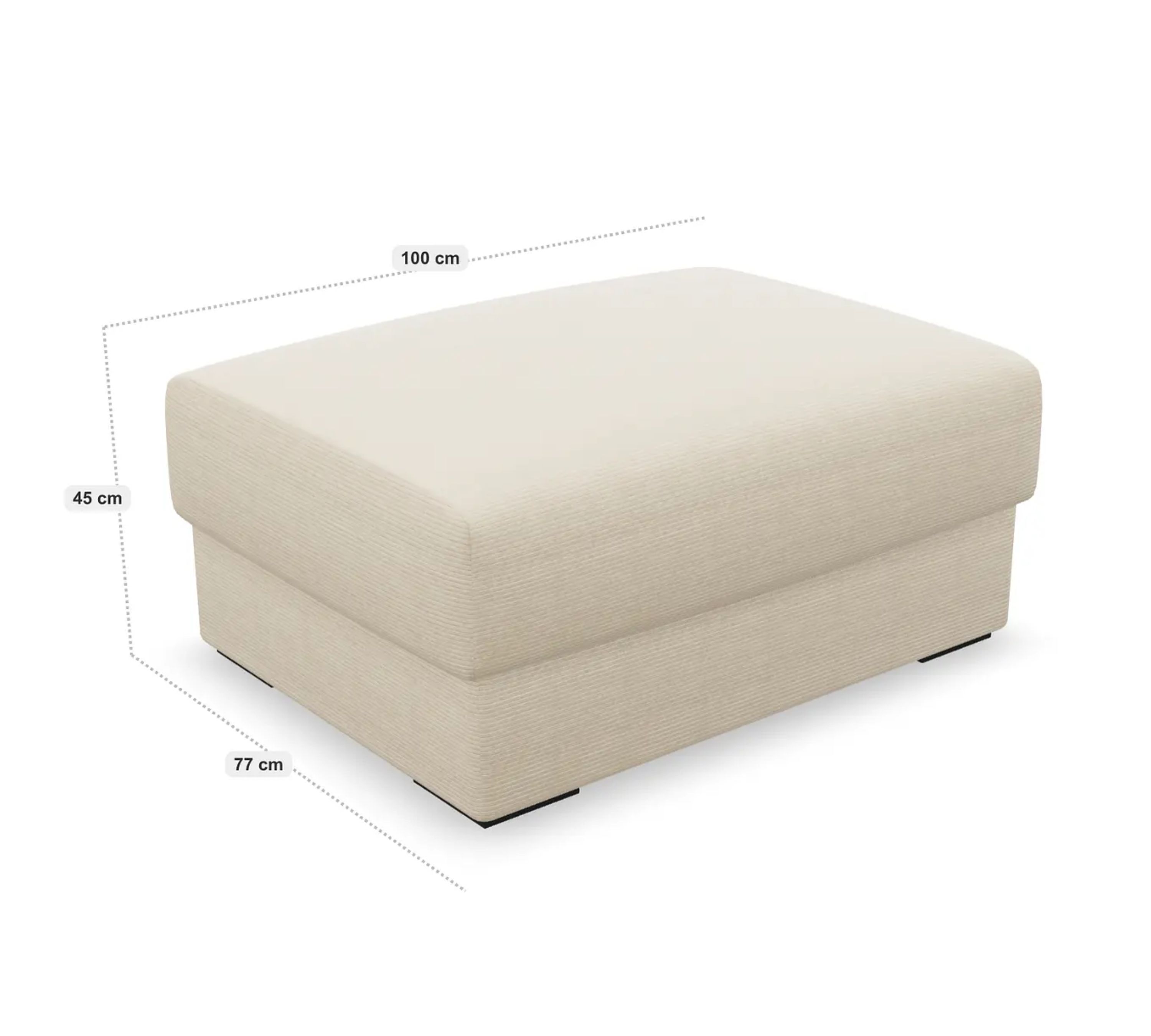 Björnen Footstool Cream