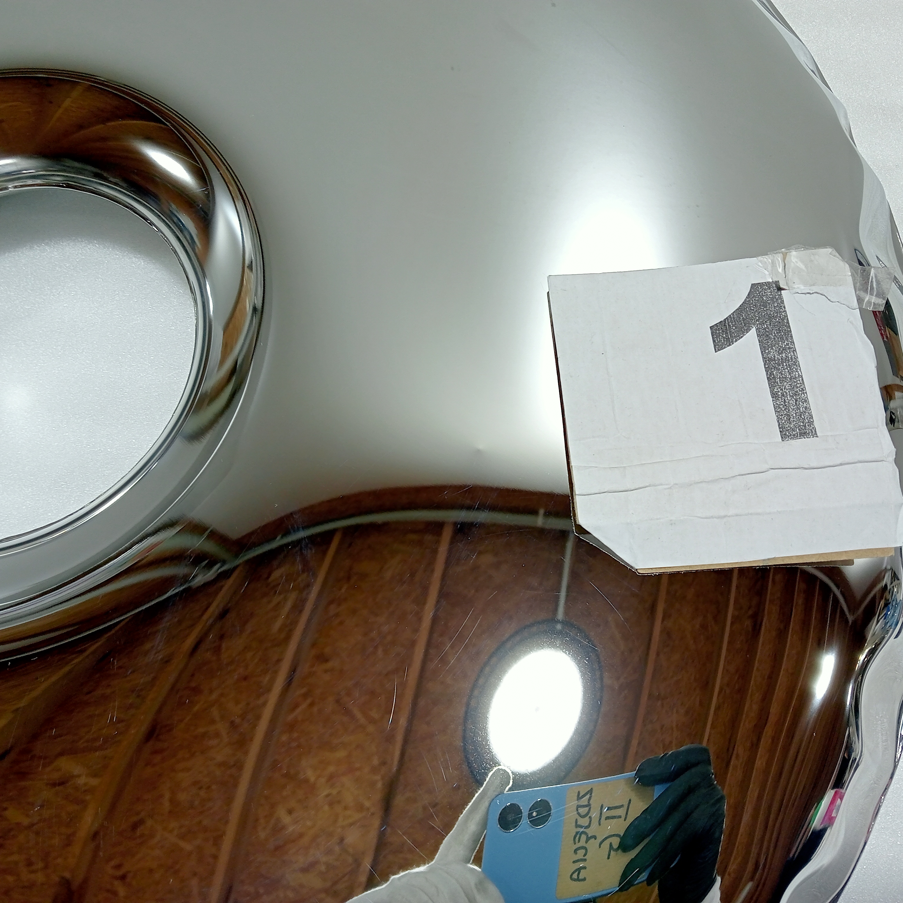 Rondo Mirror 750 Stainless Steel Inox Polished Silver