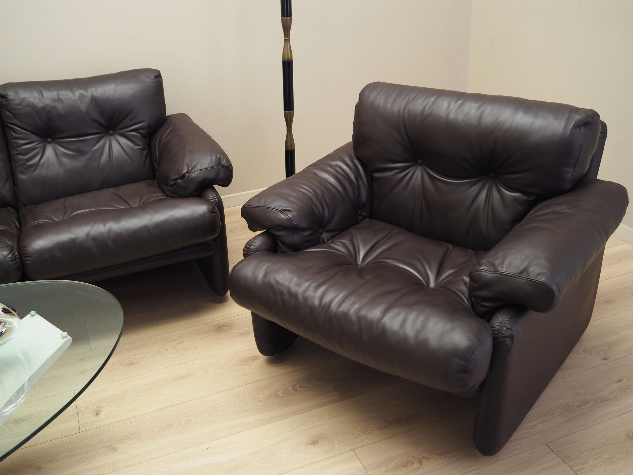 Coronado Living Room Set Leather 1960s