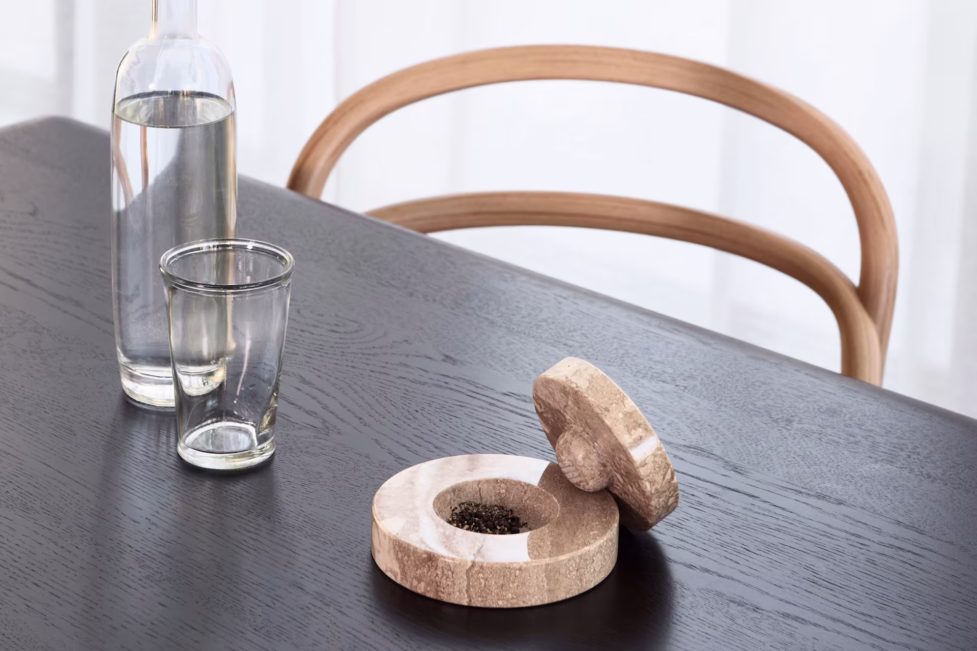 Bianco Table Mortar Carrara Marble White