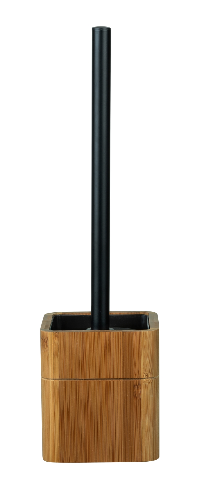 Serro Typ A WC-Garnitur Edelstahl Bambus Braun Schwarz