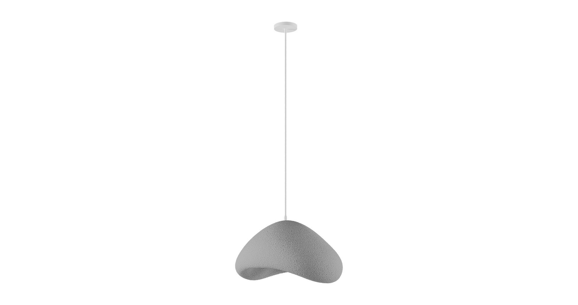 1-Flammig Wabi Sabi Quiet Current Pendelleuchte Beton Grau