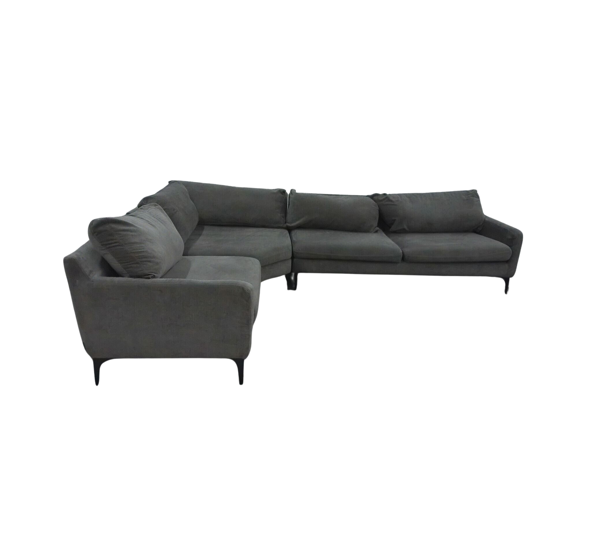 Astha Sofa Récamiere Links Danny Steel Grey