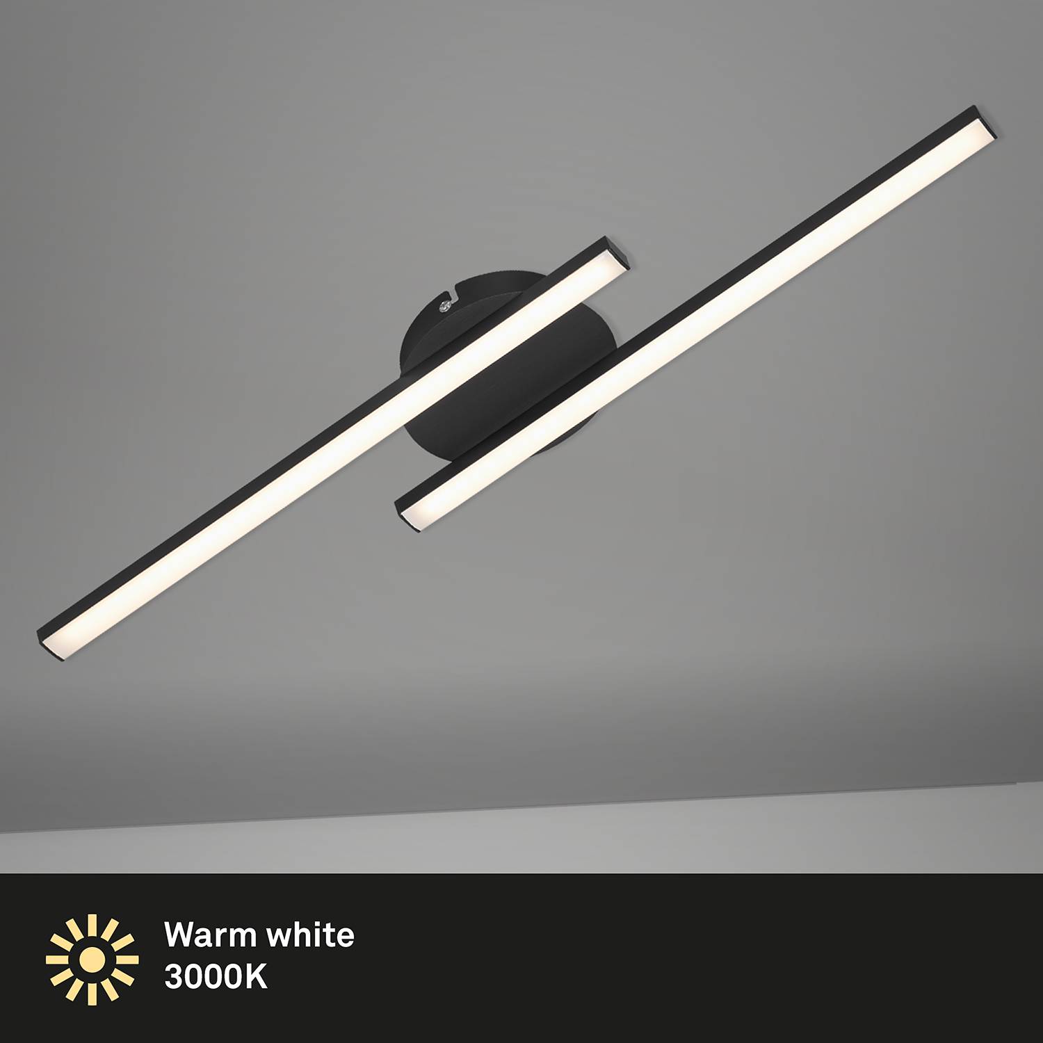 LED-Deckenleuchte Schwarz