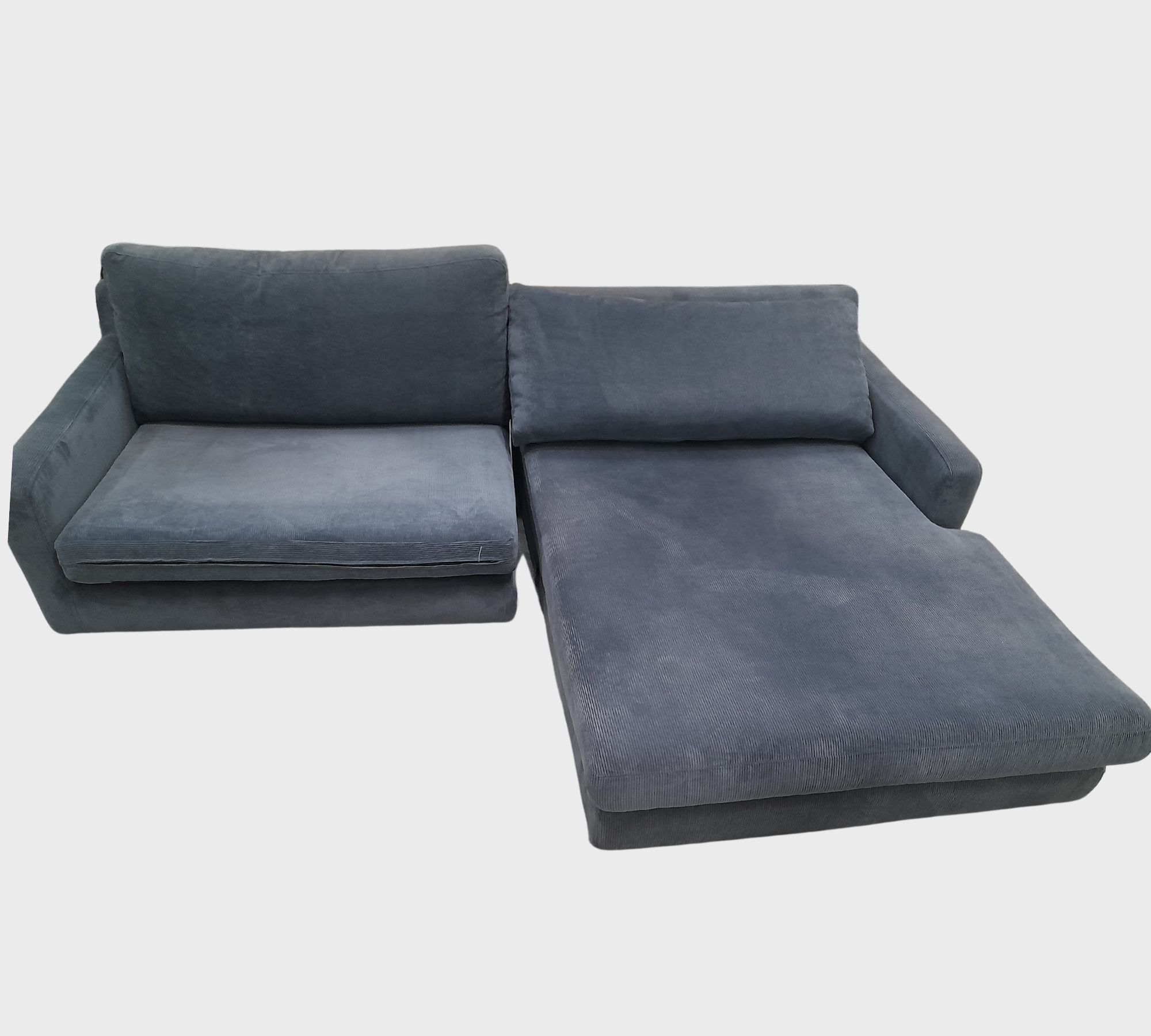 Astha Sofa 2-Sitzer Récamiere Rechts Sorento Steel Blue