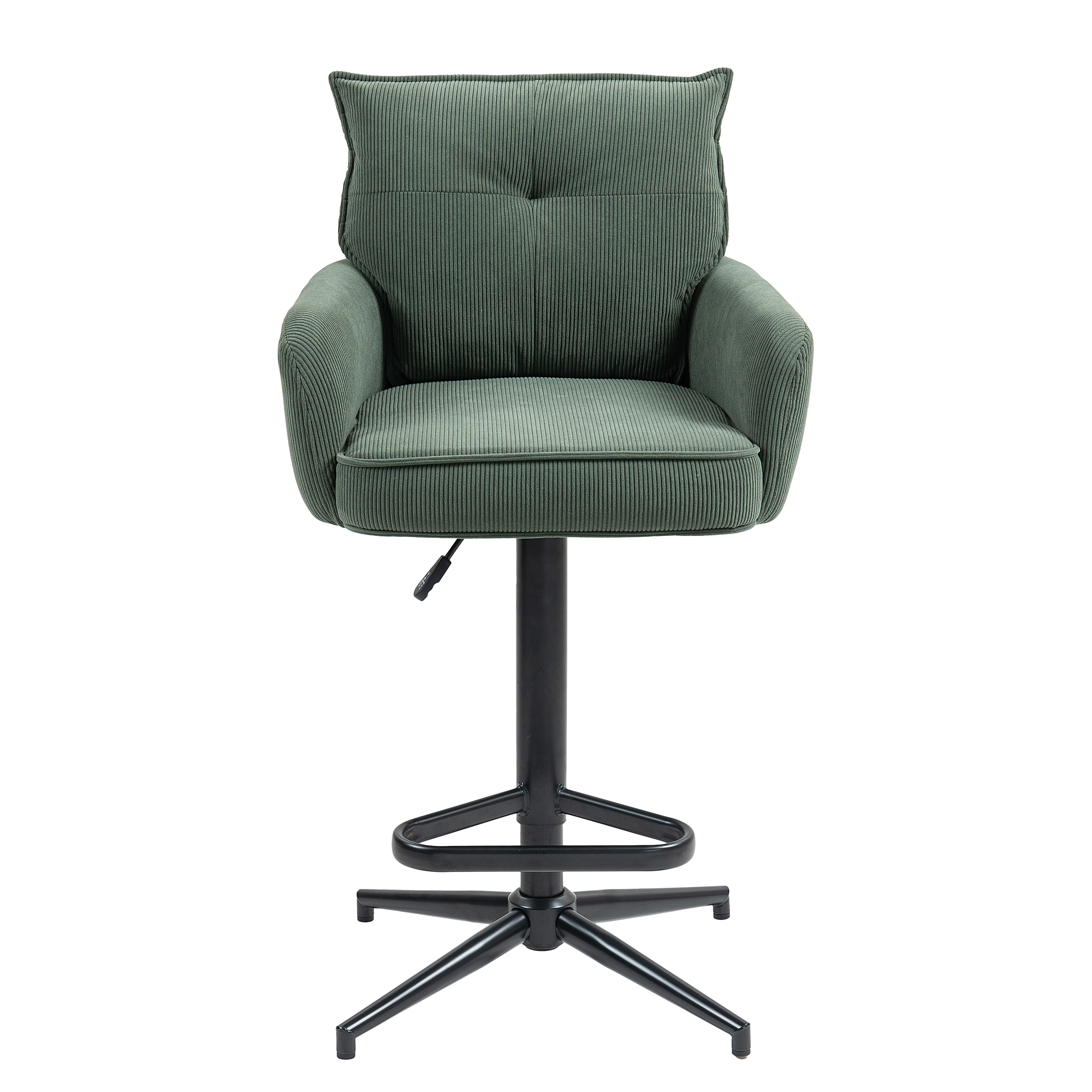 Drehbarer Barstuhl DIDRIP 2er Set Sternförmig Dunkelgrün