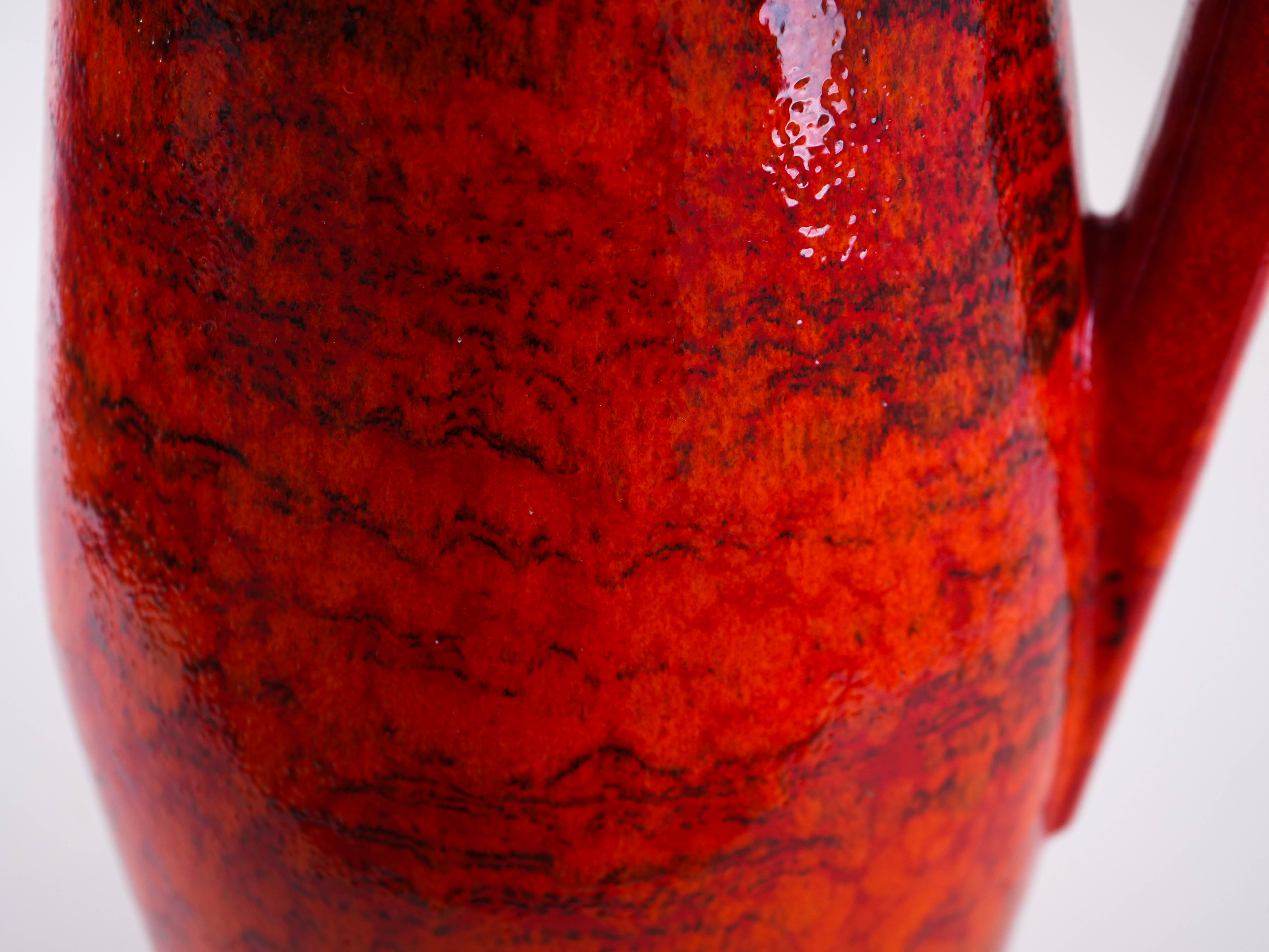 Ceramic Vase Red 1960s