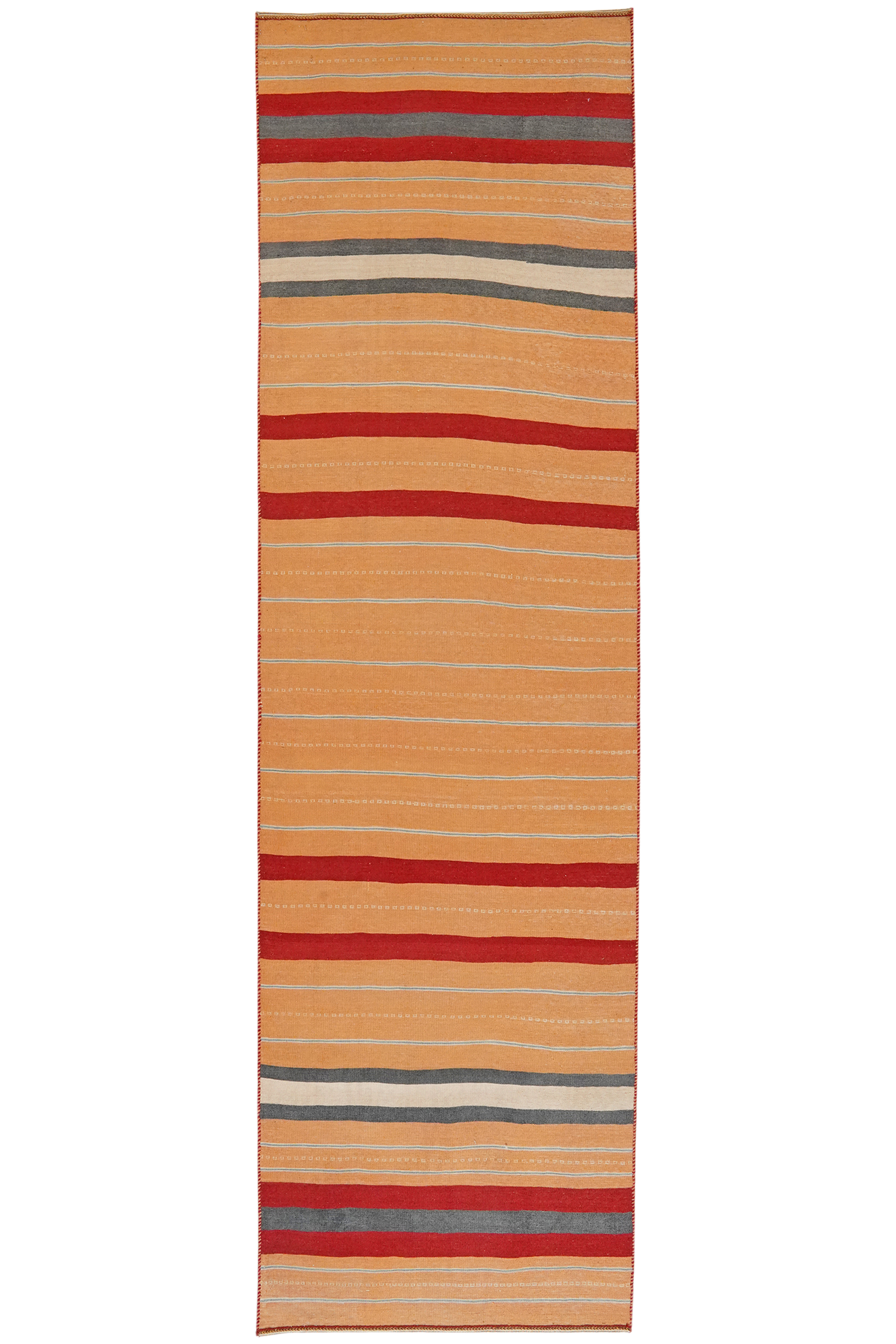 Kilim Afshar Teppich Hellbraun