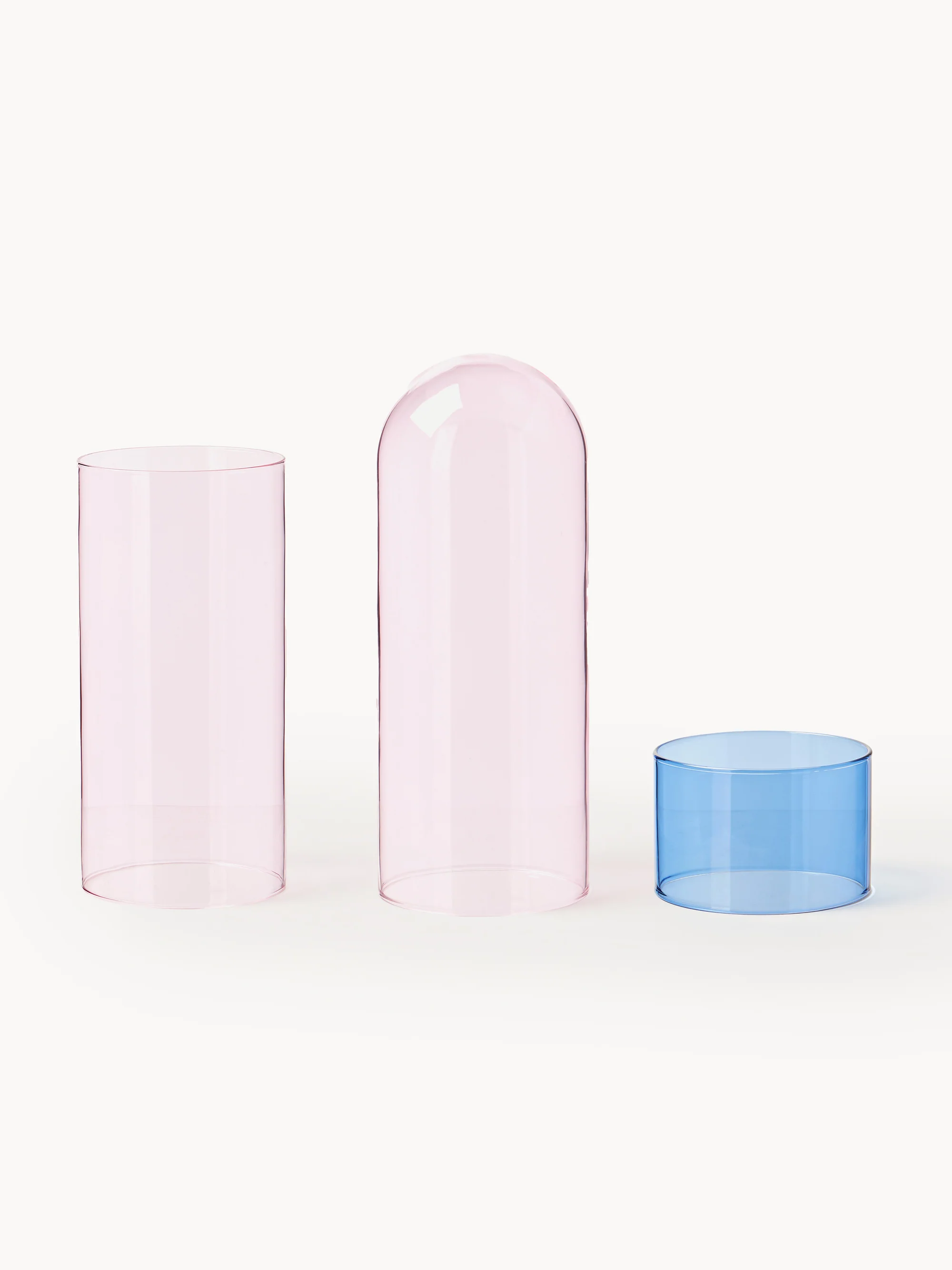 Bouquet Vase Glas Rosa