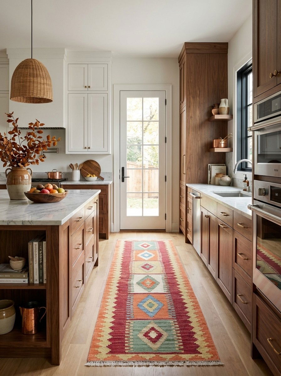 Kelim Gashgai Wool Multicolored