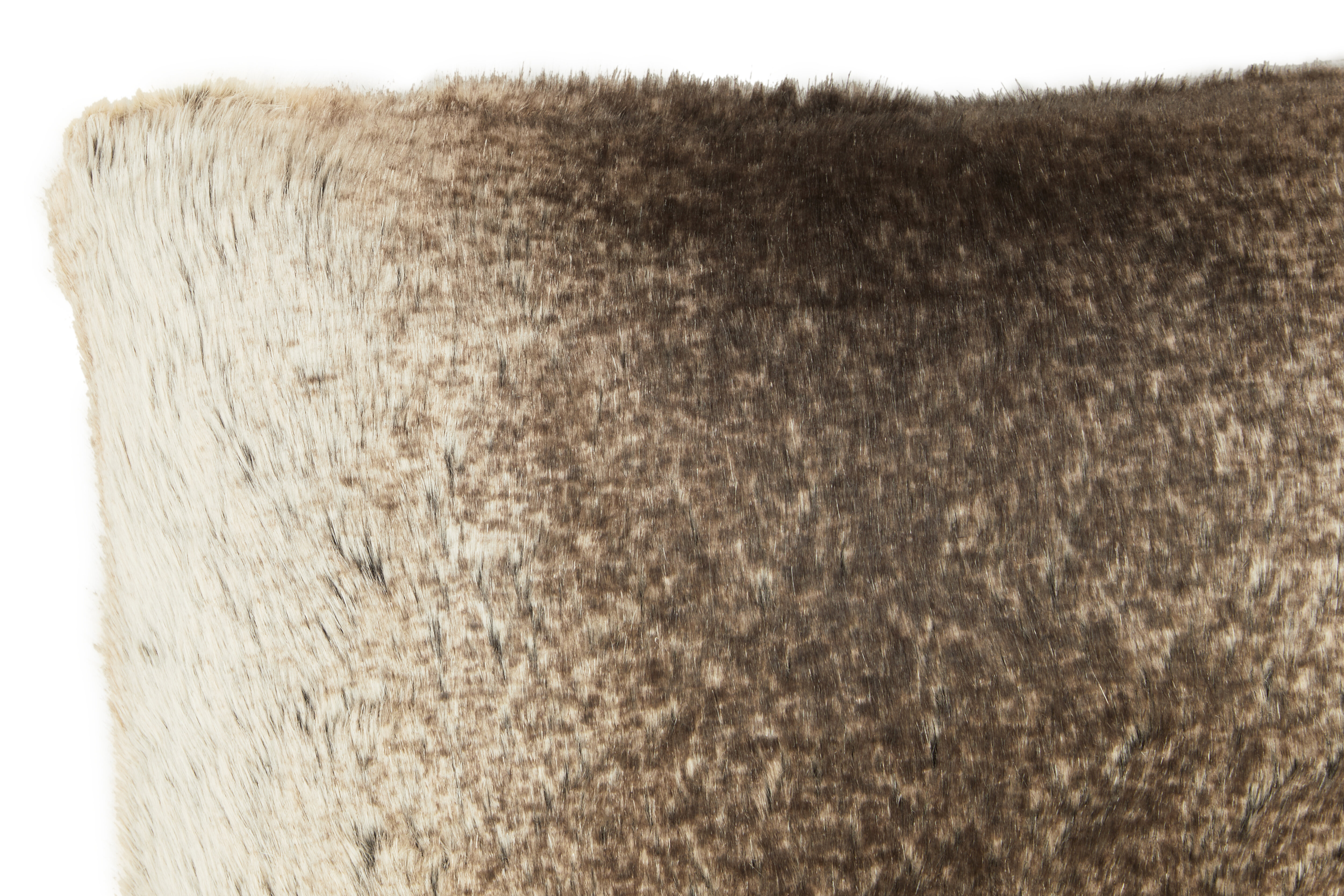 Bosie Lamina Mocha Ombre Rechteckiges Fellkissen
