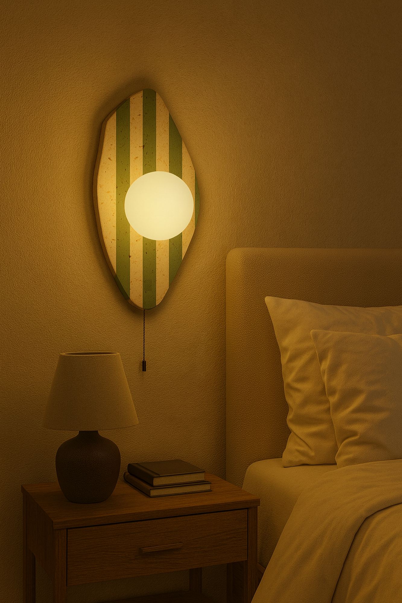 Only Wall Lamp Travertine Green