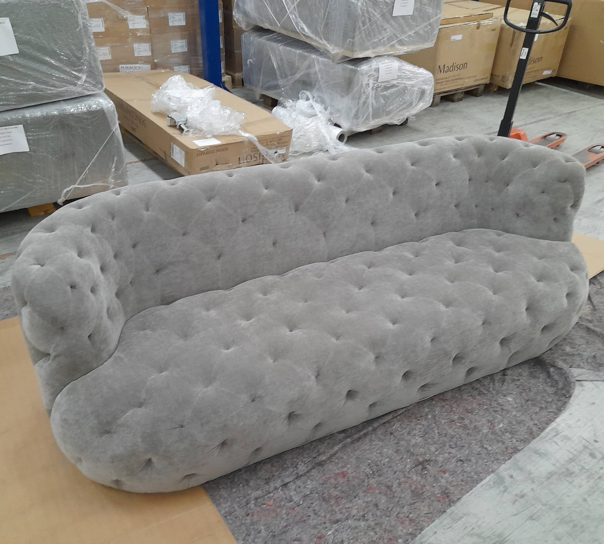 Abby Sofa 3-Sitzer Moss Shitake