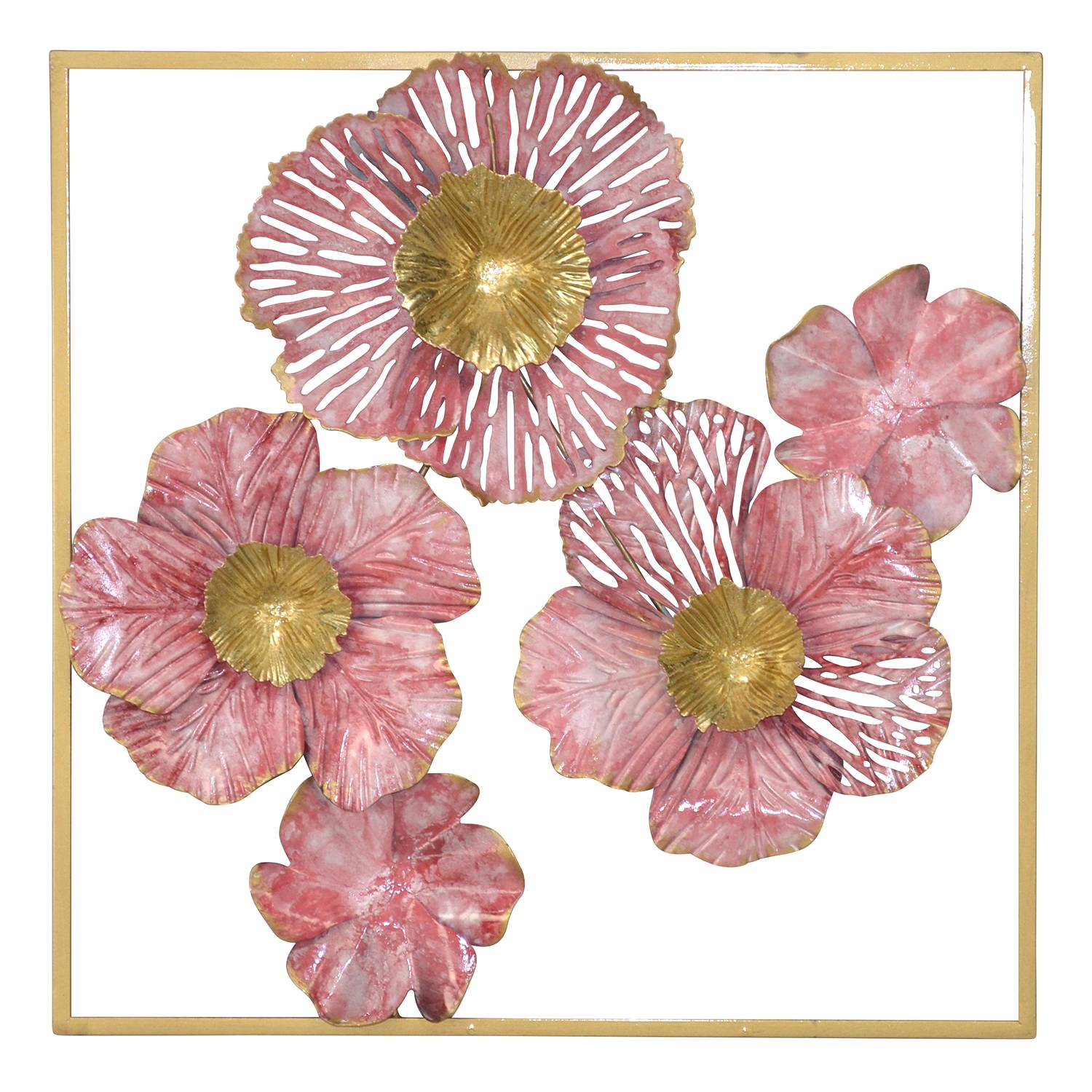 Wanddekoration Rita Eisen Rosa / Gold