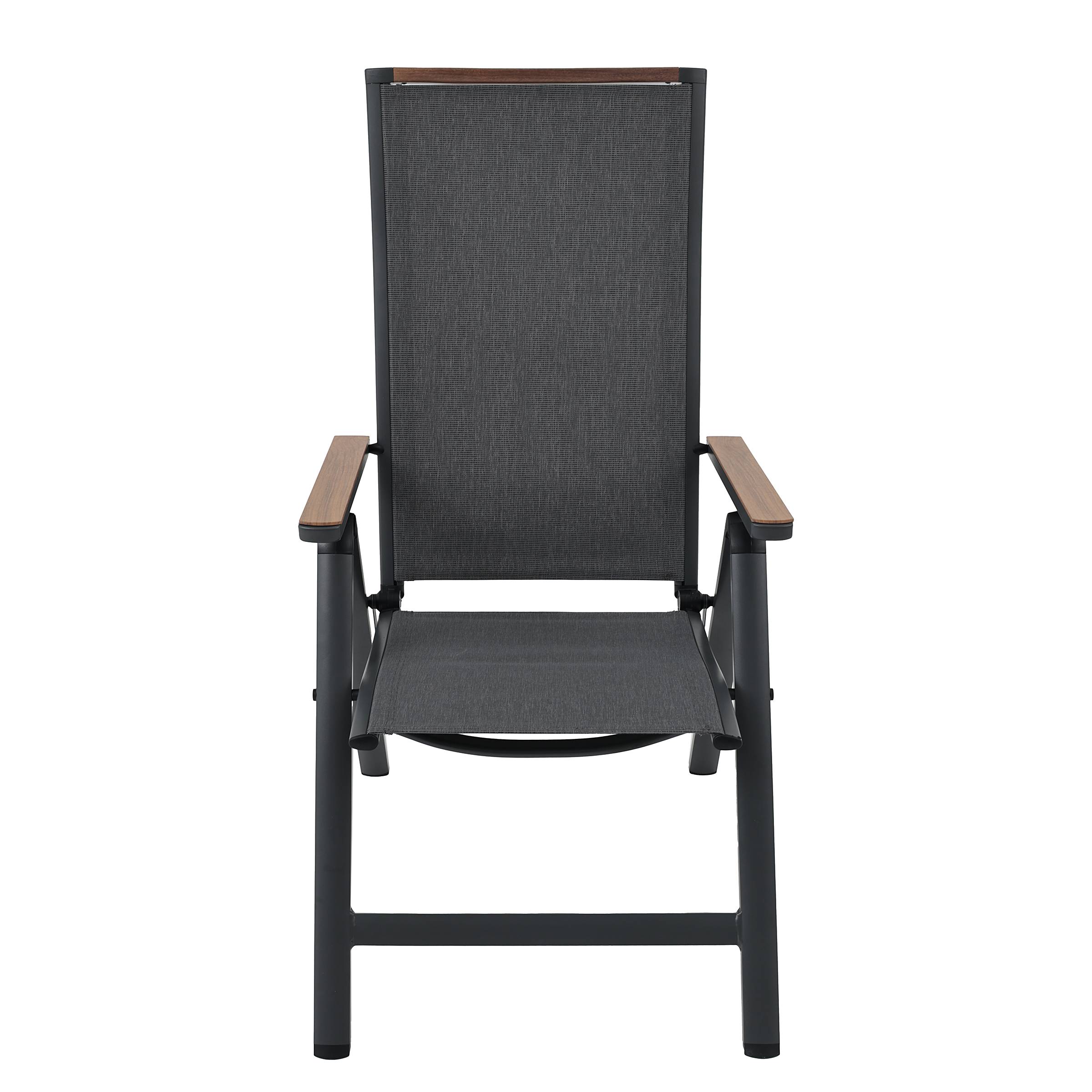 Asko Gartenstuhl Aluminium Textil Anthrazit