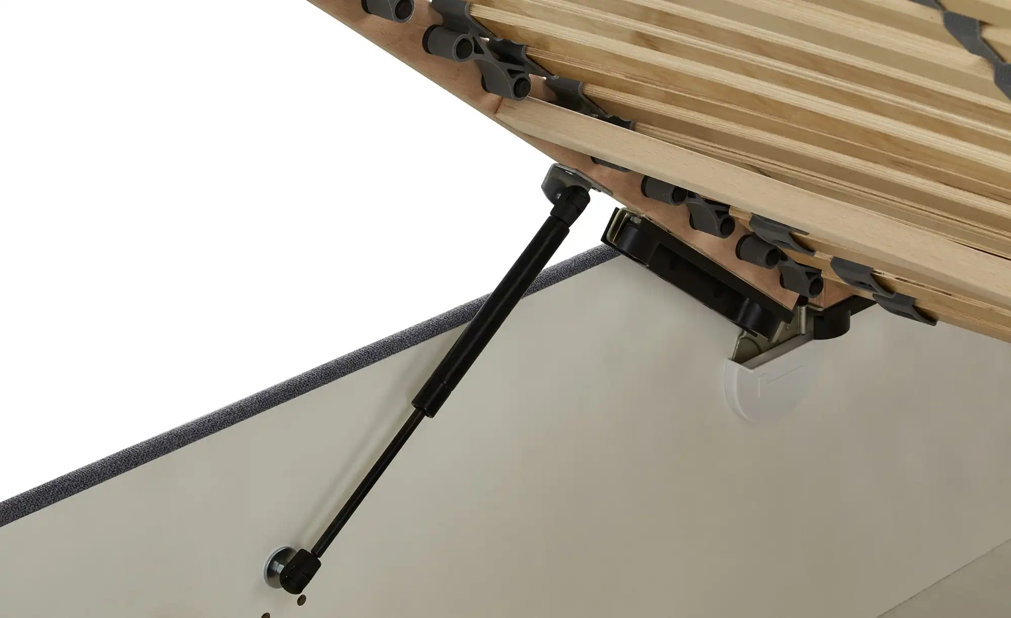 Polsterbett mit Stauraum Grau