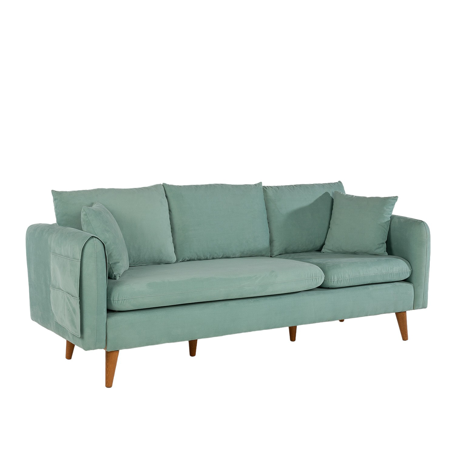 Sofia Sofa 3-Sitzer Holz Grün