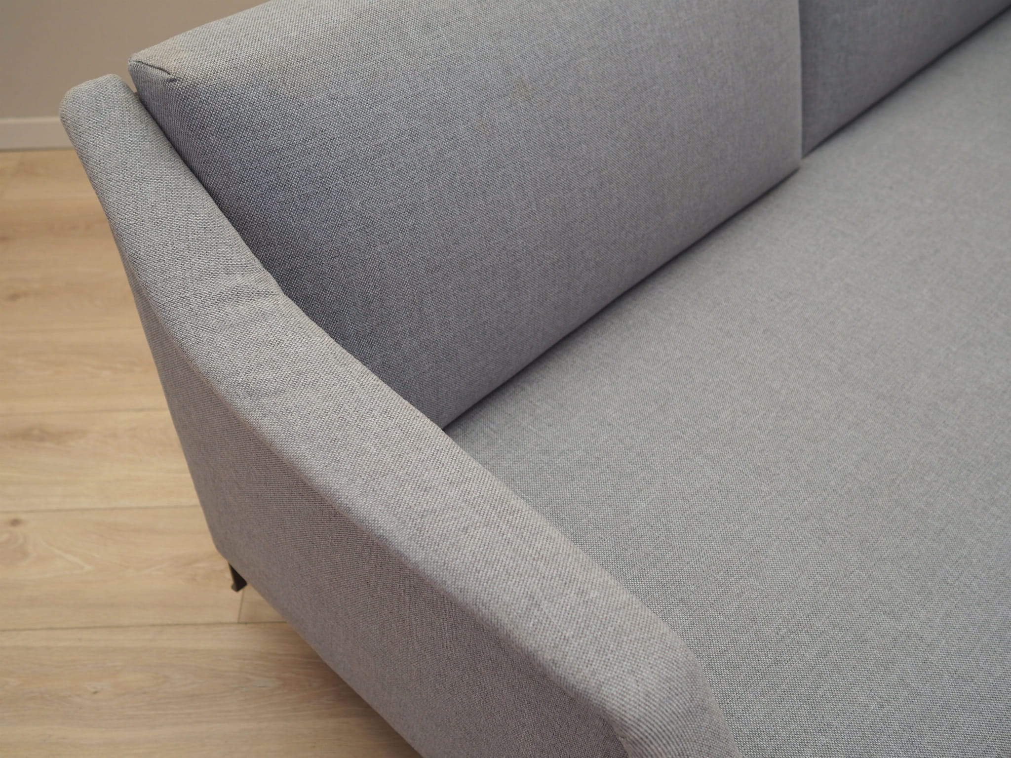 Sofa Textil Grau 1960er Jahre 