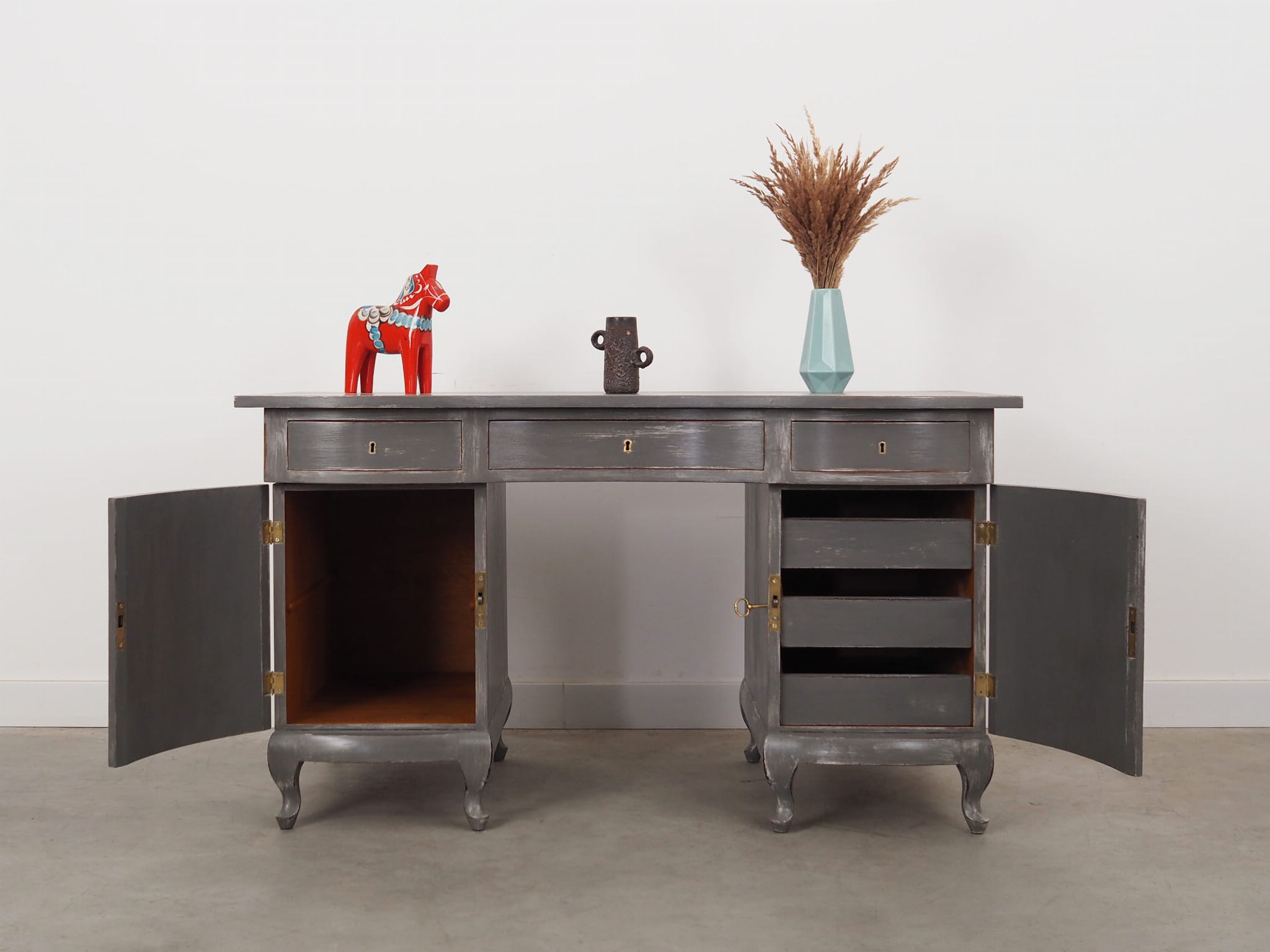 Mahogany Schreibtisch 1960 Jahre