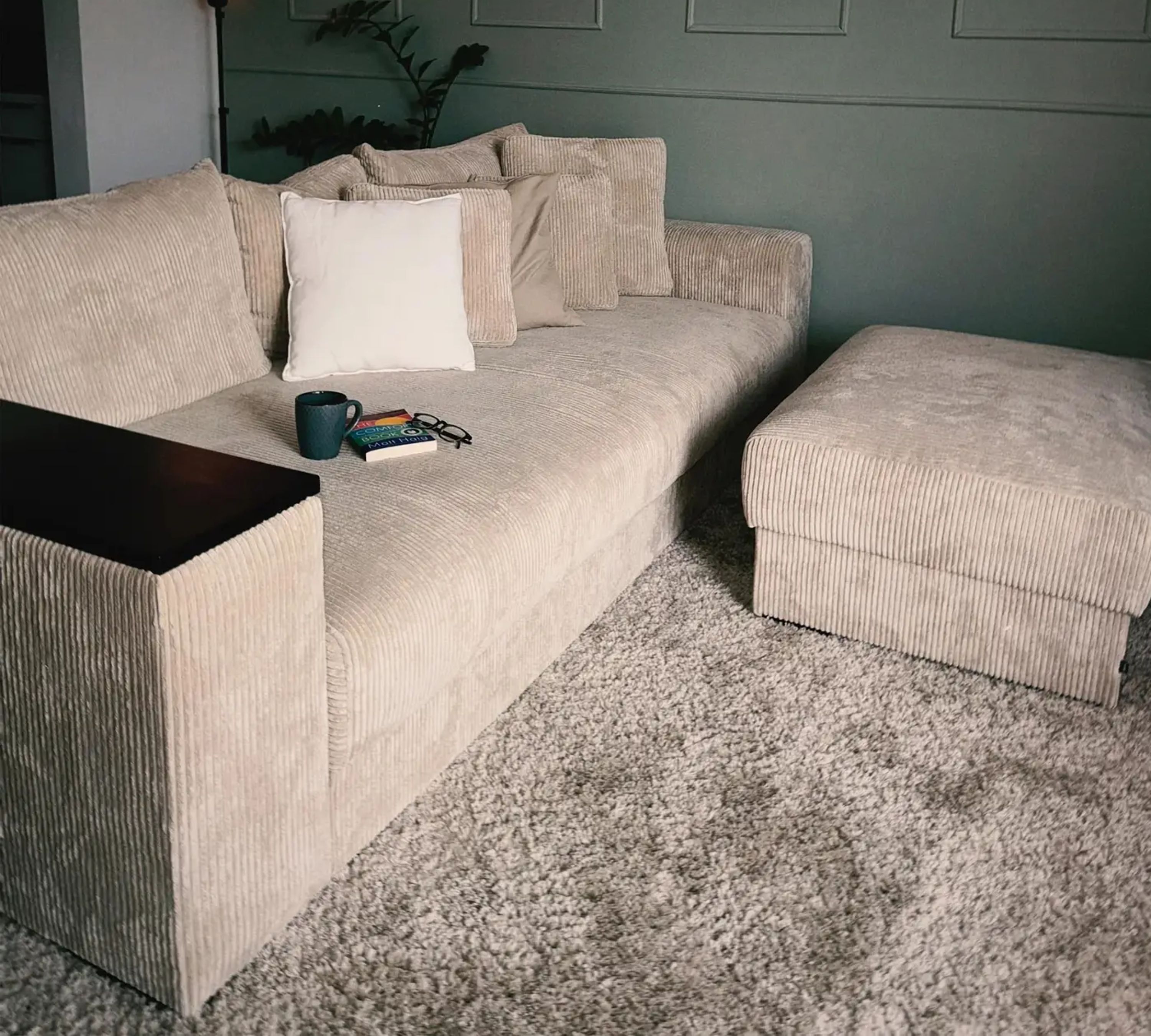 Björnen Footstool Cream