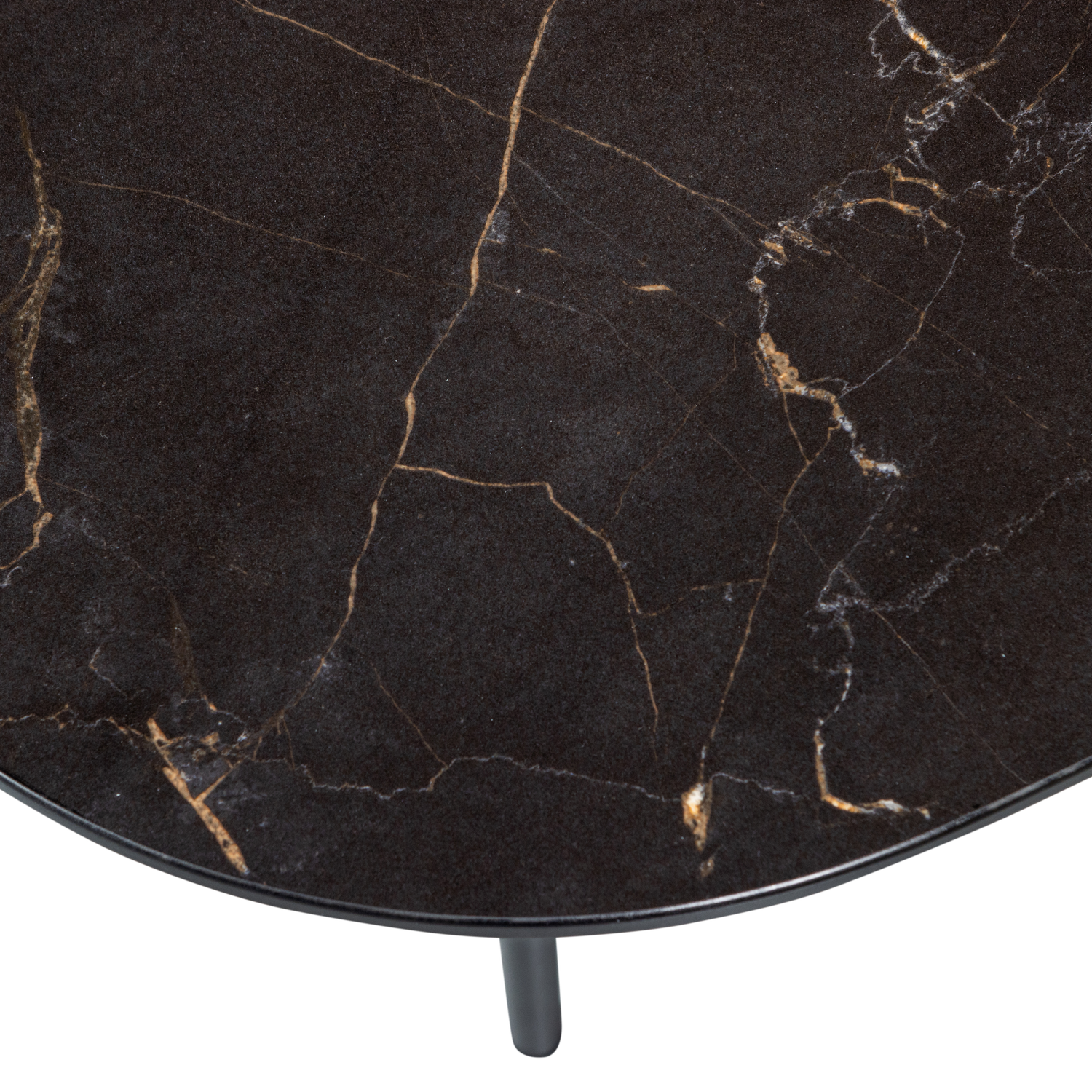 Vajen Couchtisch Marmoroptik Schwarz