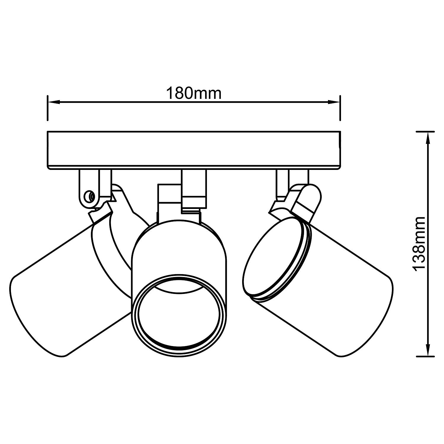 Alessia Deckenleuchte Schwarz