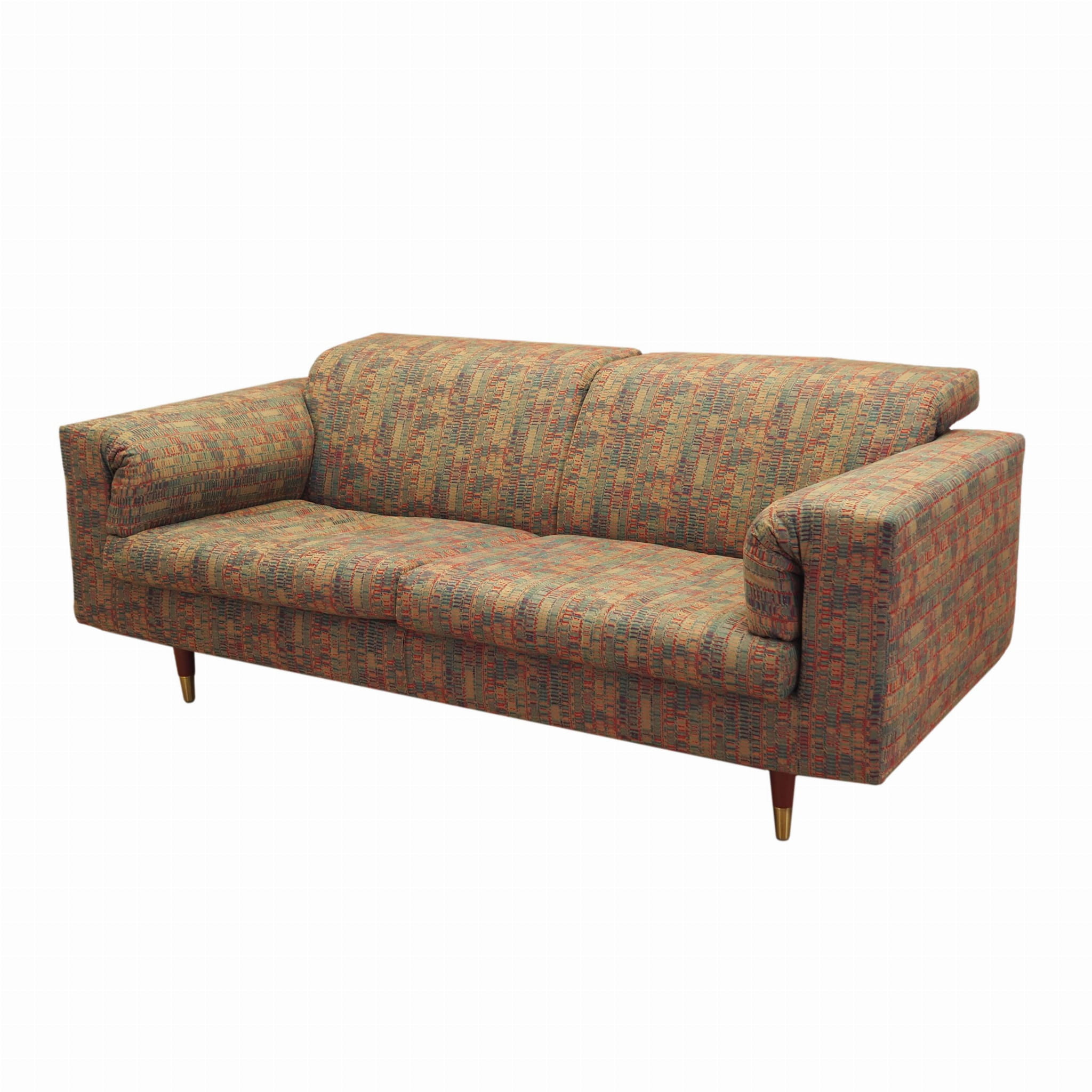 2-Sitzer Sofa Braun 1960er Jahre