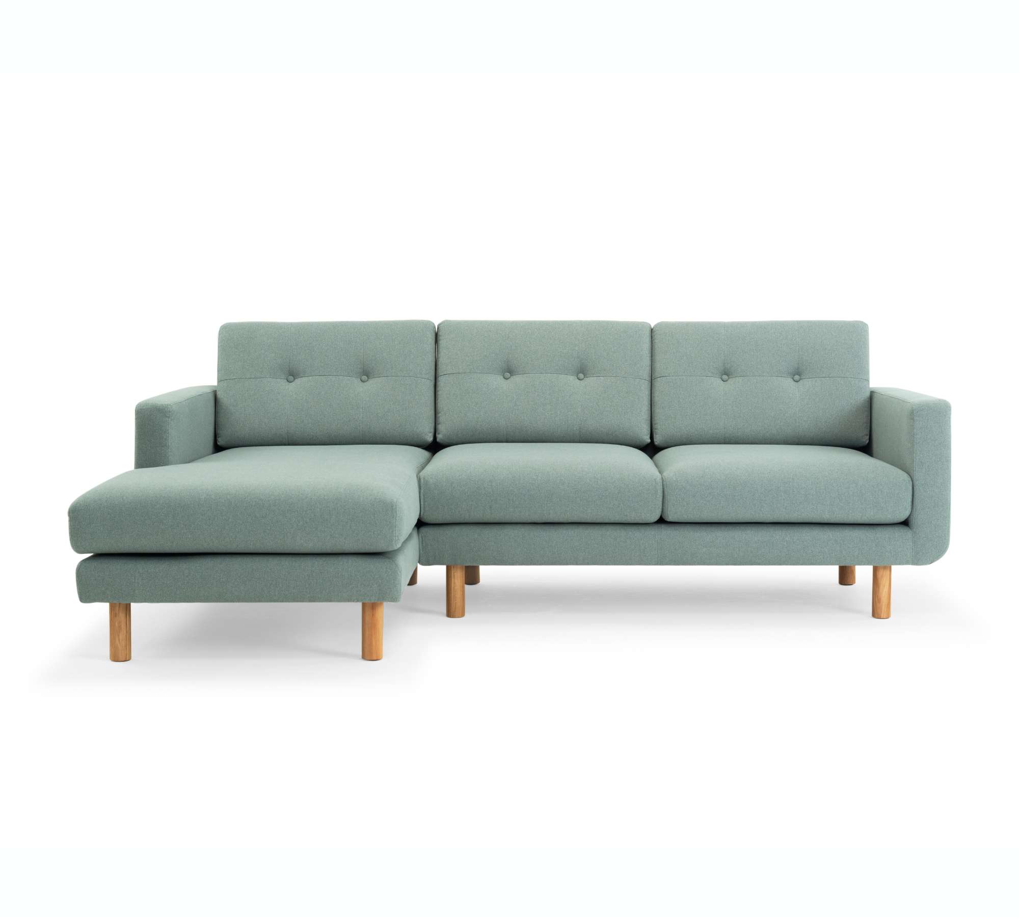 Conrad Sofa Récamiere Links Fabio Grey Green