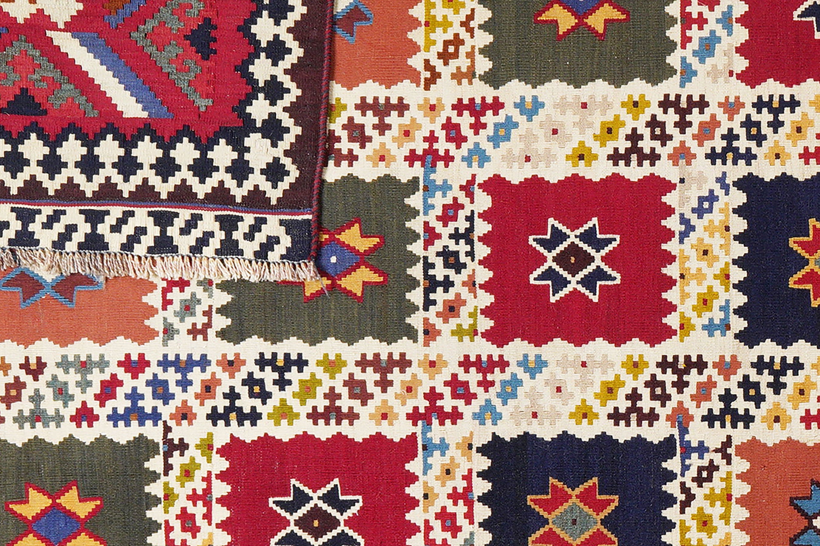 Kilim Gashgai Teppich Mehrfarbig