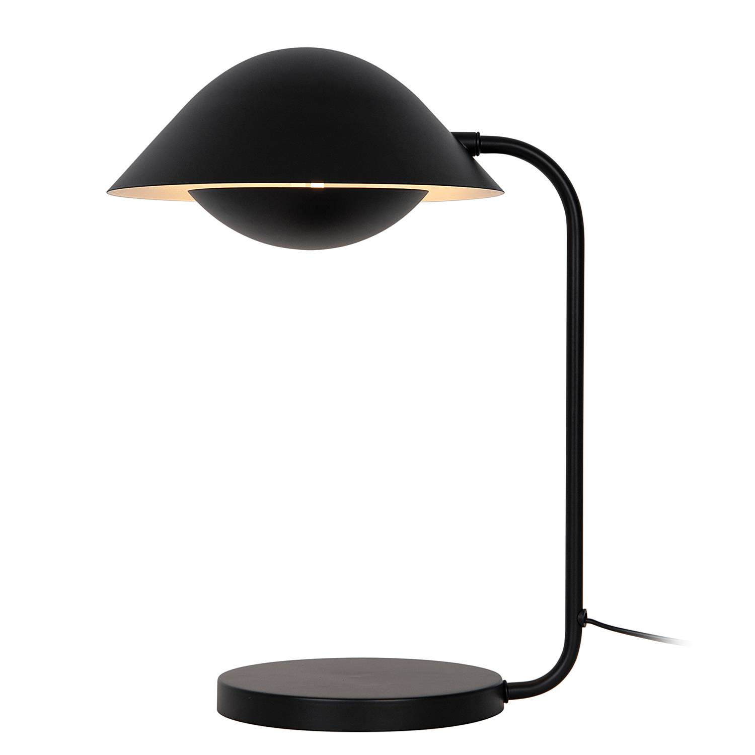 Freya Tischleuchte Aluminium Schwarz 1-flammig