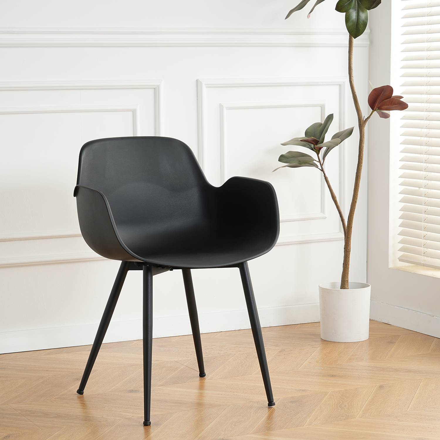 2x Esszimmerstuhl Sandby Schwarz