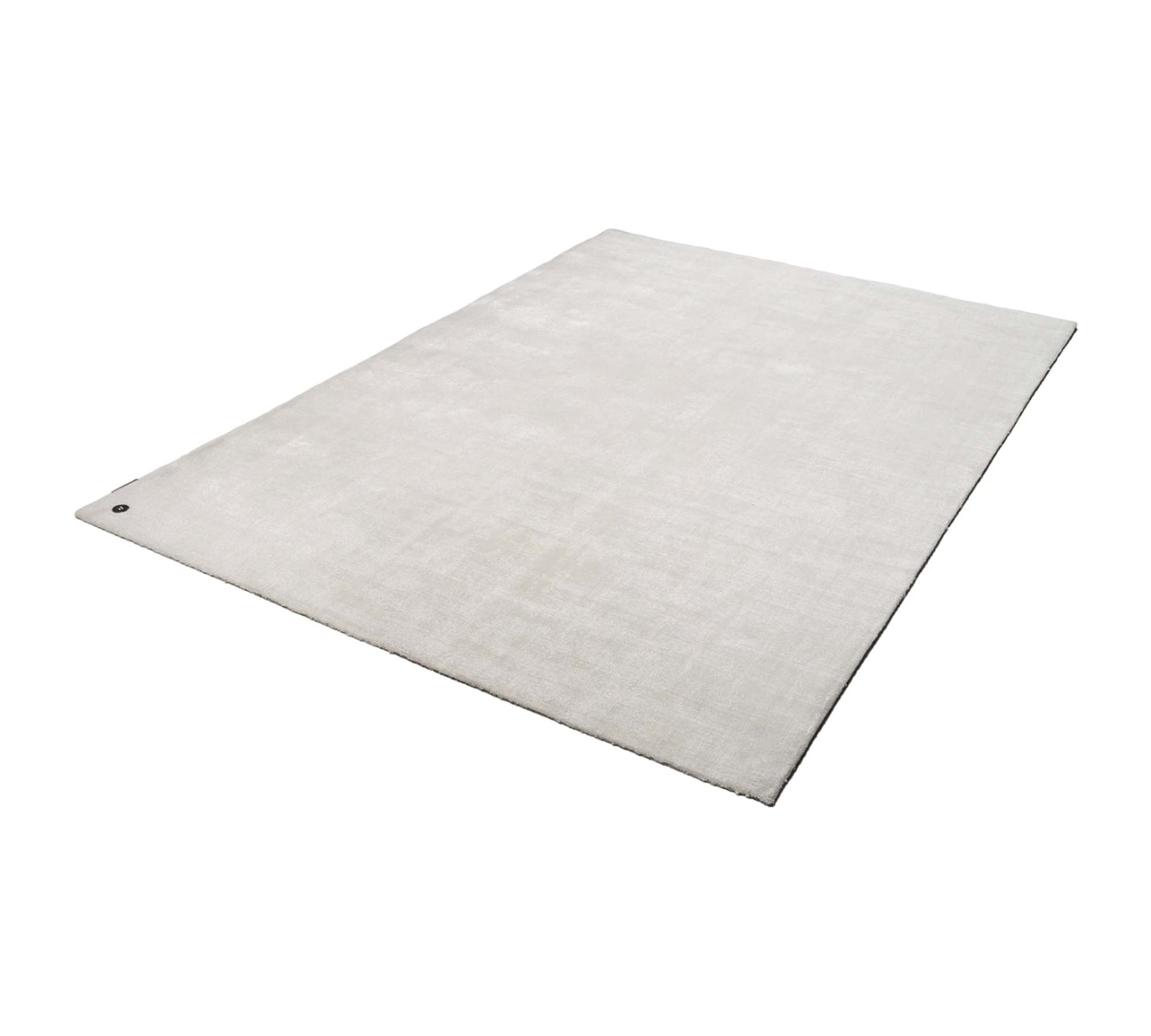 Teppich Viskose Weiß 50 x 80 cm