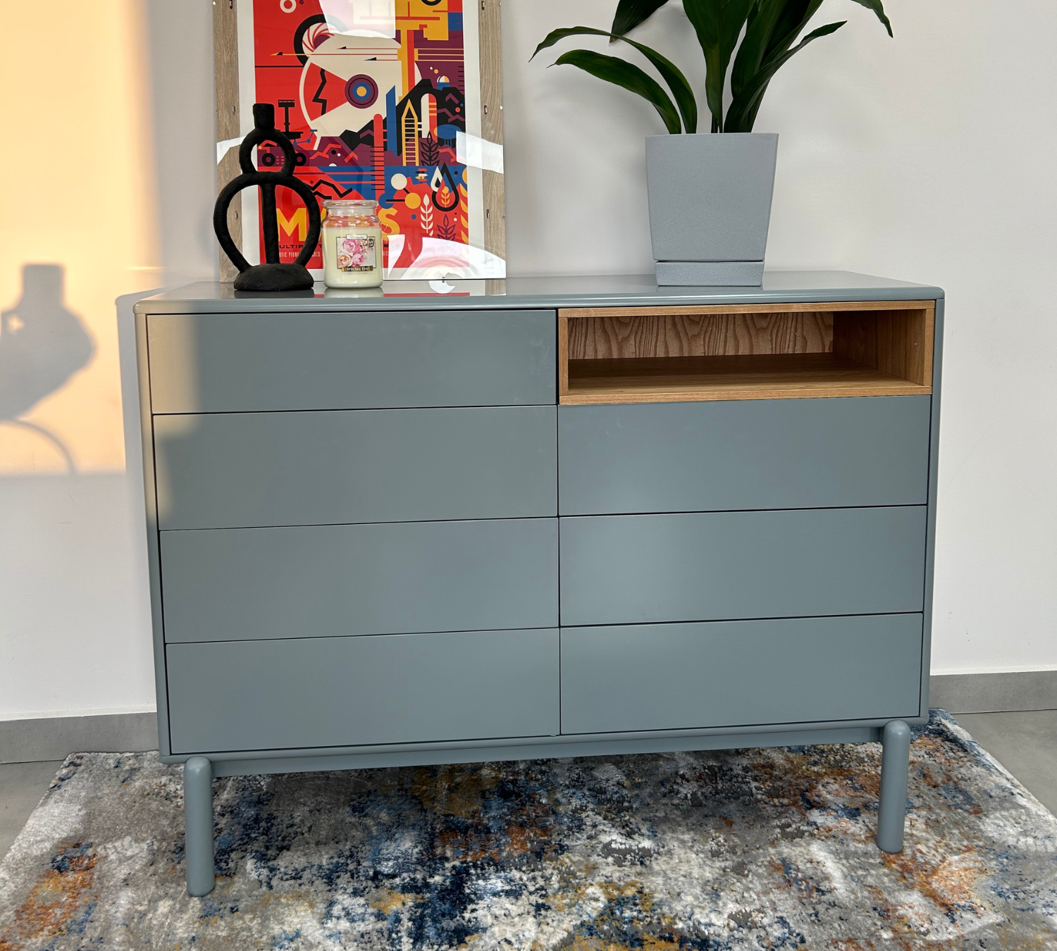 Corvo Kommode Holz Grau