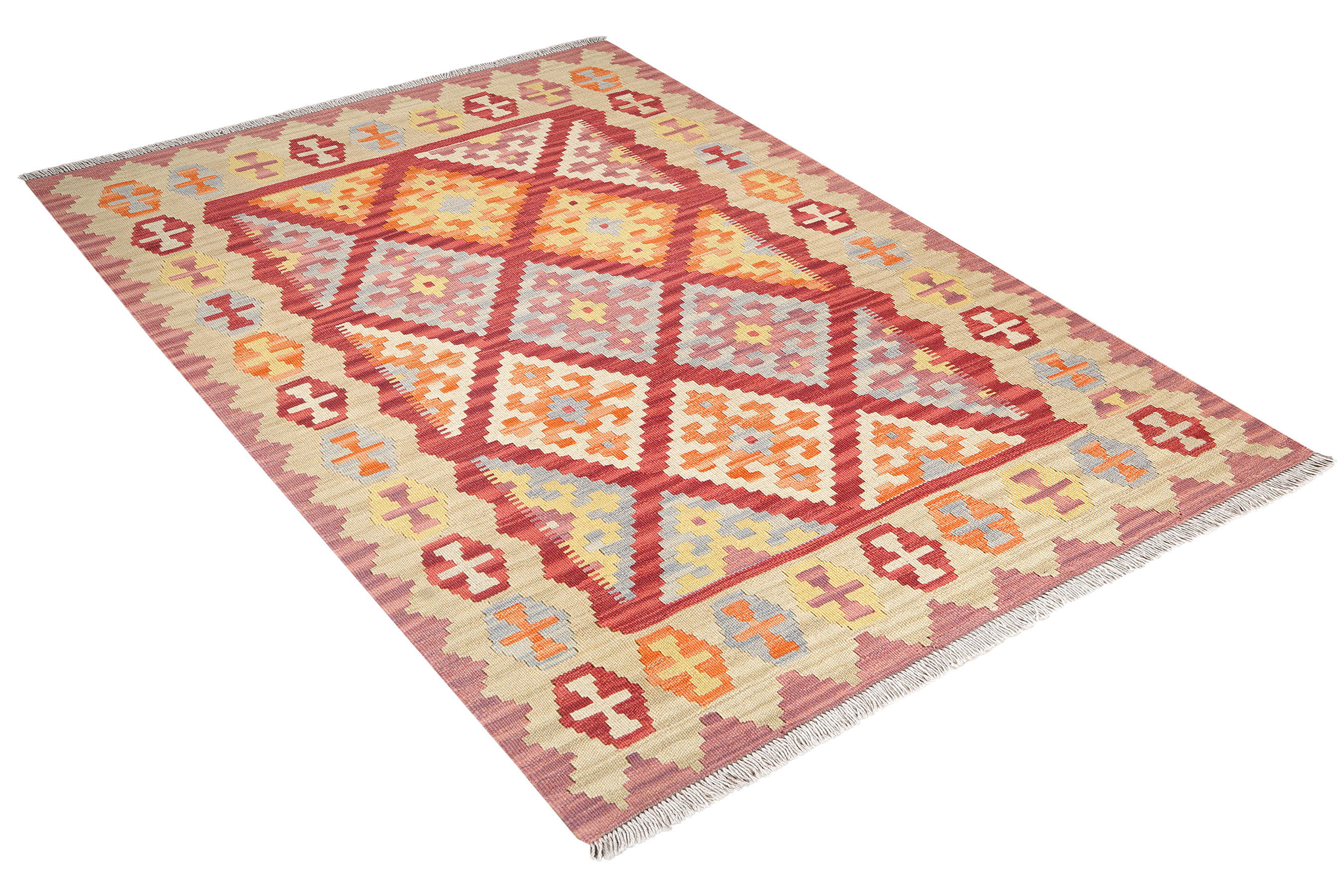 Kelim Gashgai Wool Multicolored