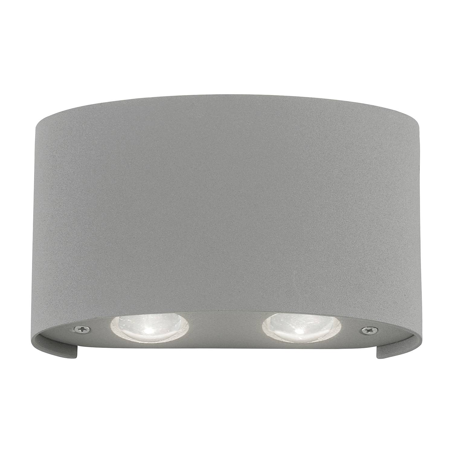 LED-Wandleuchte Carlo II Aluminium Flammenanzahl: 4