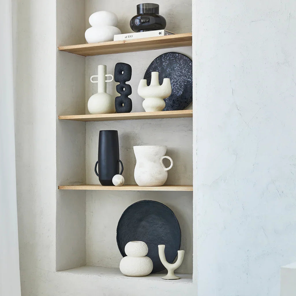 Servierteller Keramik Schwarz