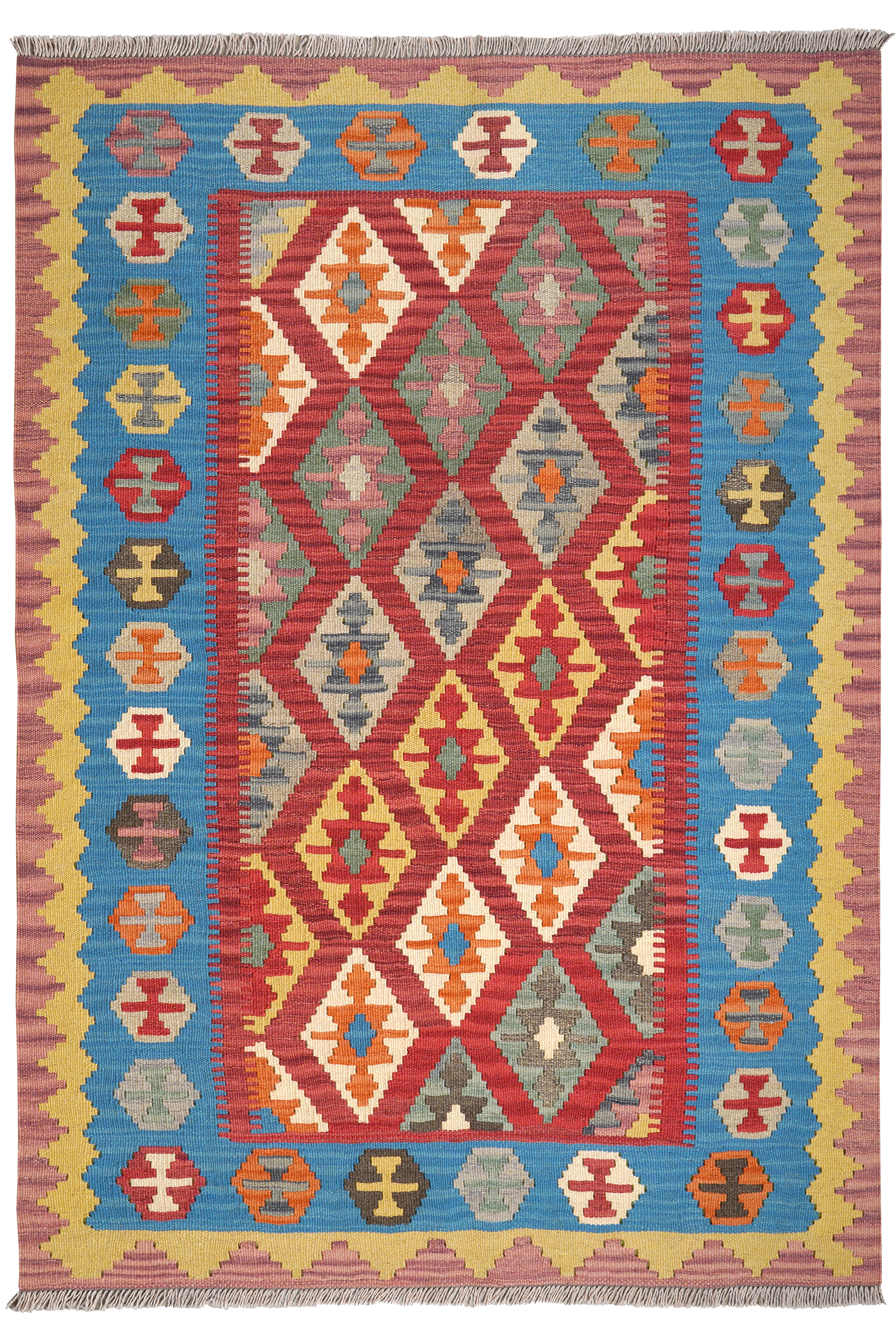 Kelim Gashgai Wool Multicolored