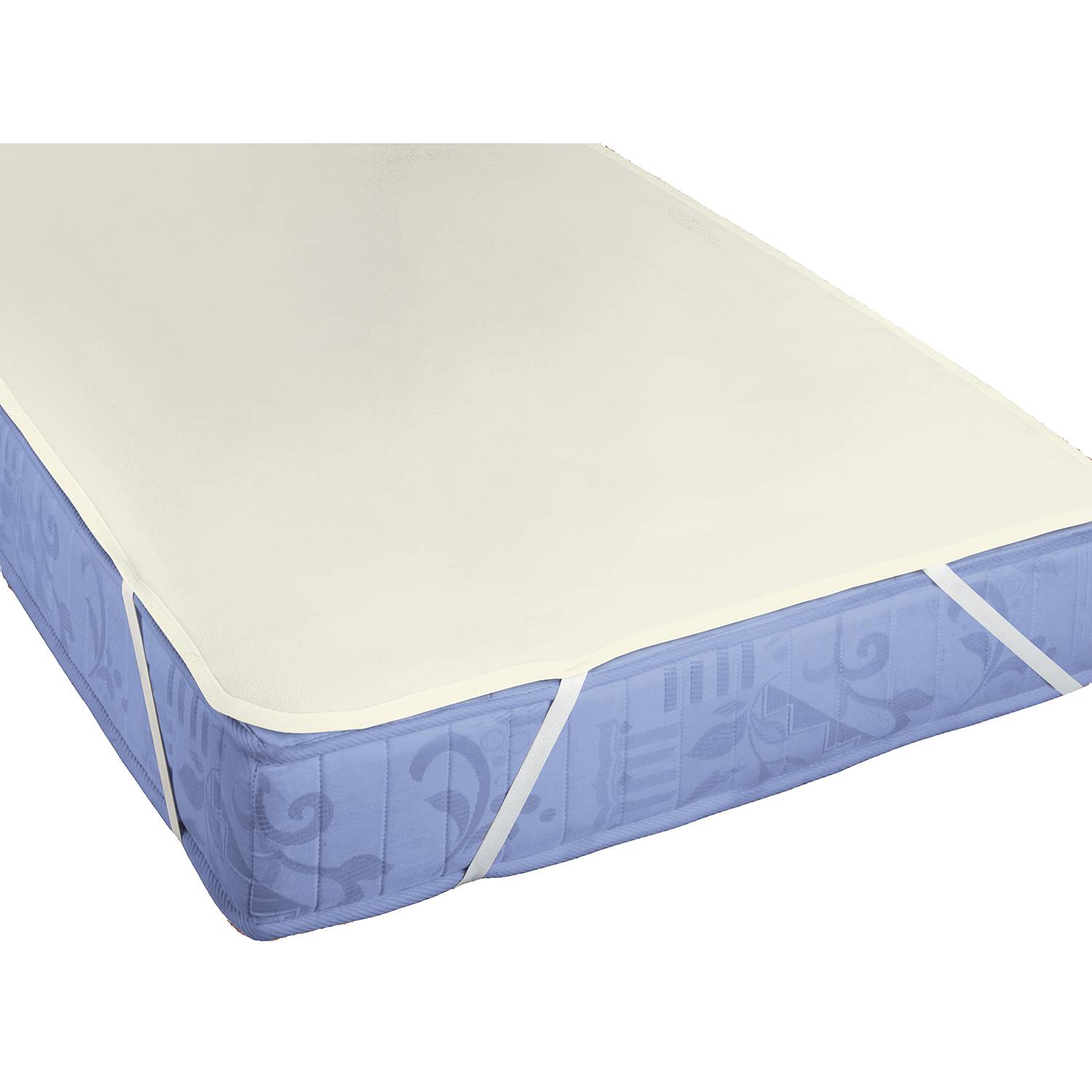 Matratzenauflage Molton I Baumwollstoff Creme 100 x 220cm
